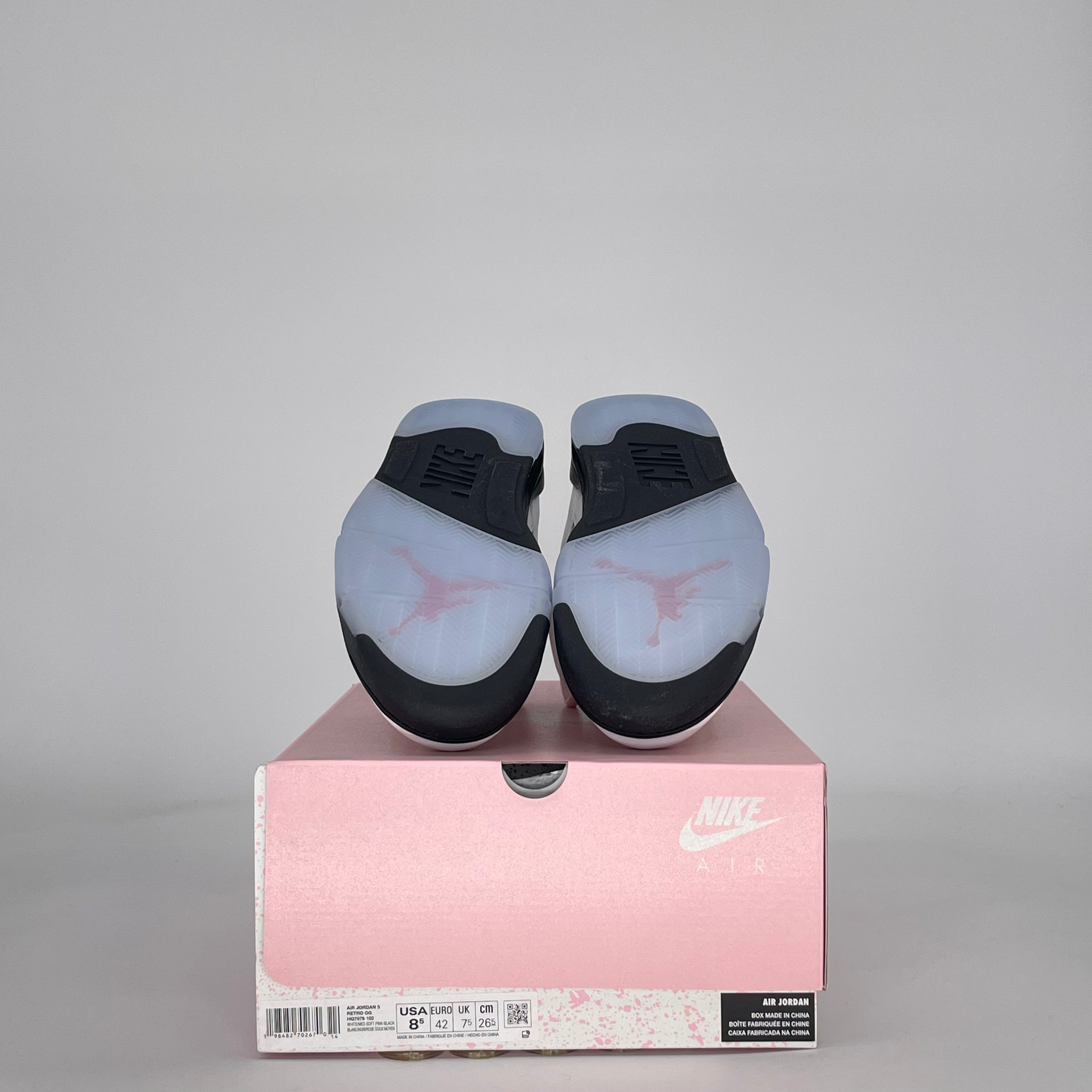 AIR JORDAN 5 MEDIUM SOFT PINK HQ7978-102 SIZE 8.5/10W