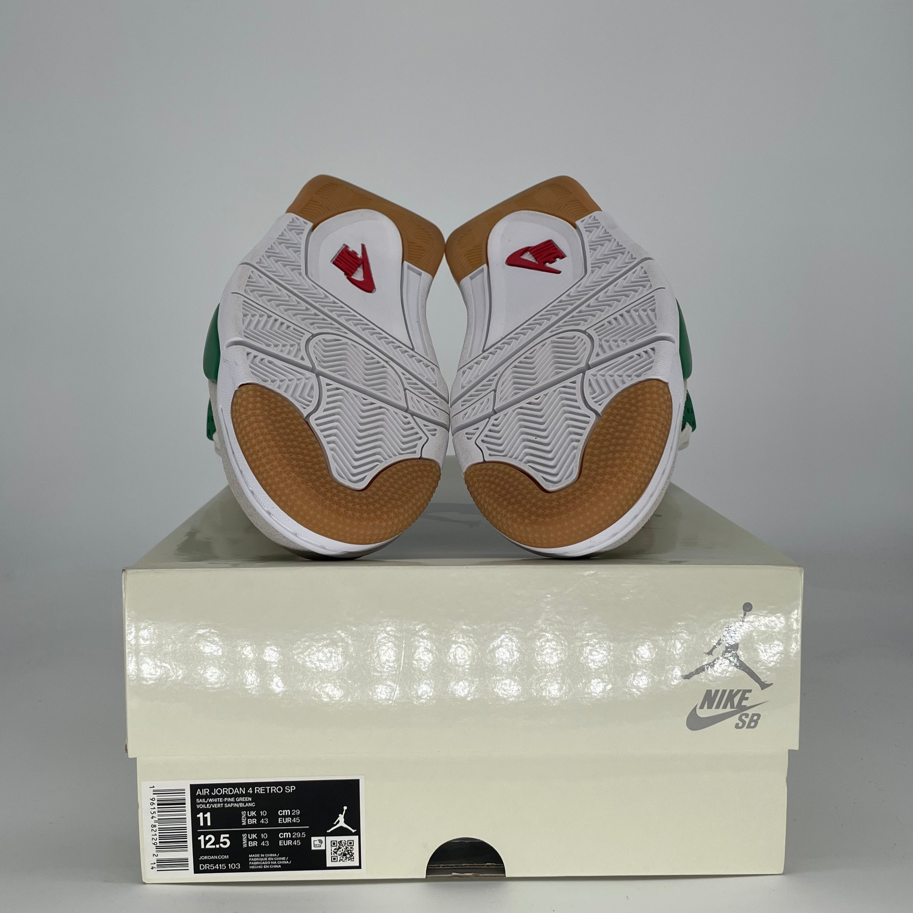 AIR JORDAN 4 SB PINE GREEN DR5415-103 SIZE 11/12.5W
