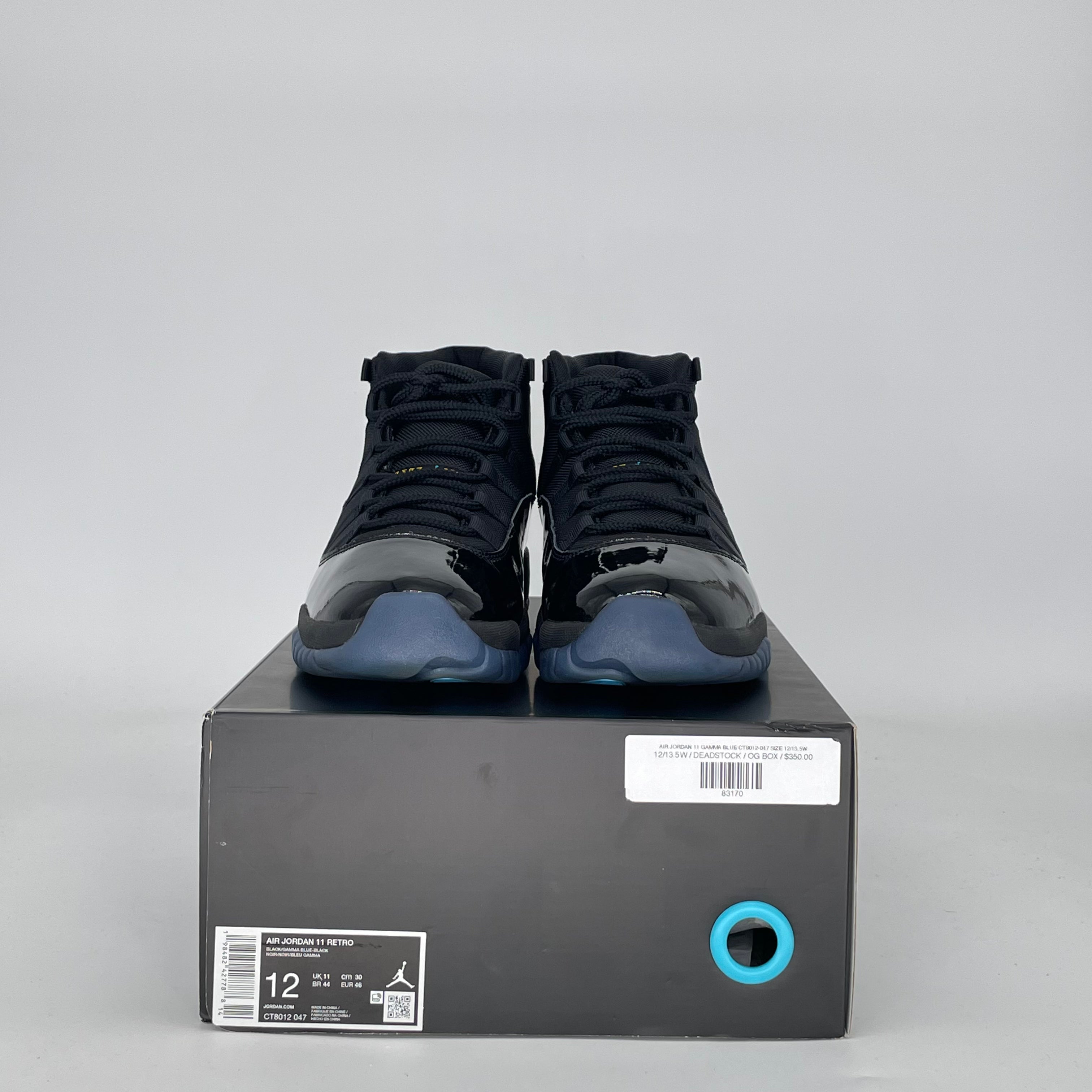 AIR JORDAN 11 GAMMA BLUE CT8012-047 SIZE 12/13.5W