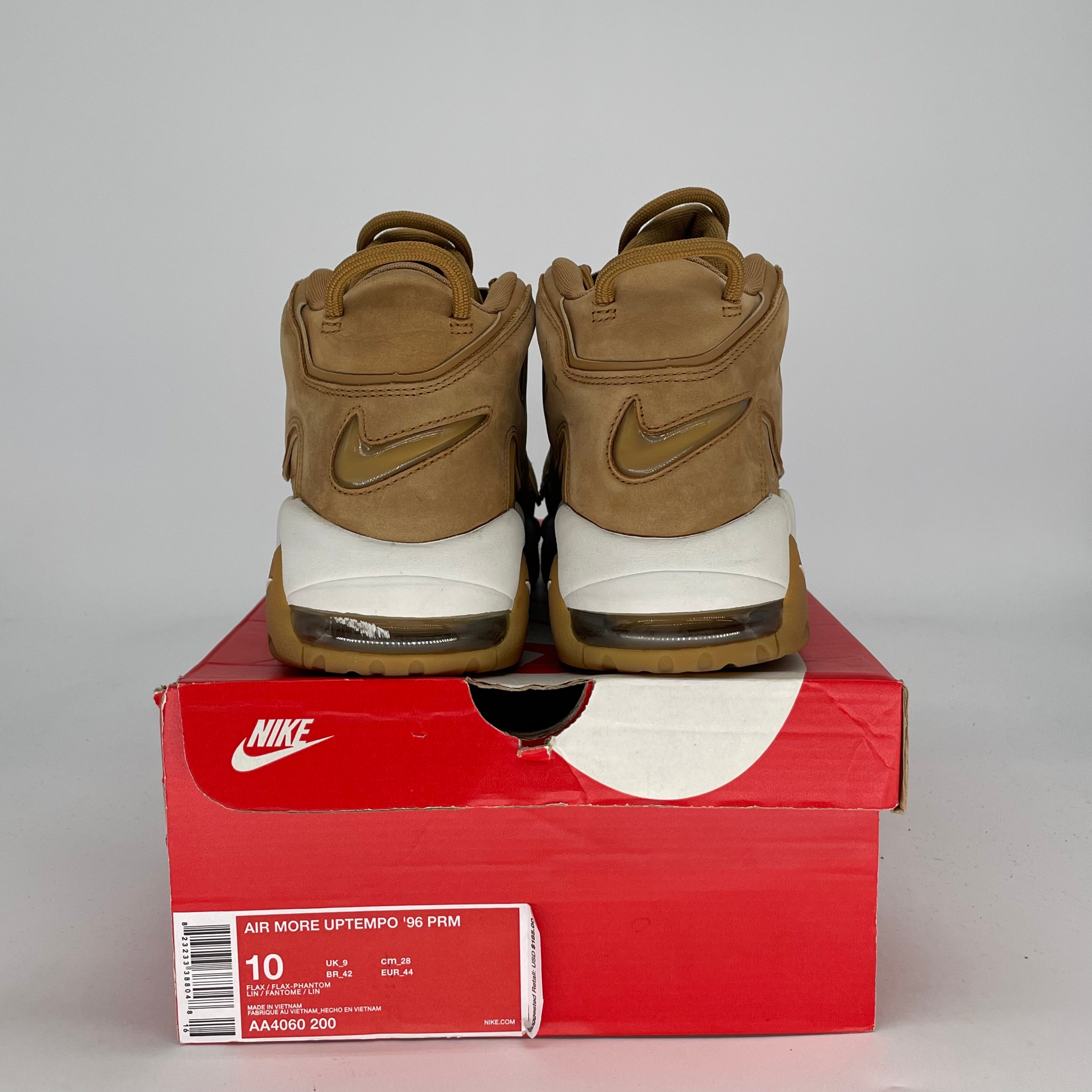 NIKE AIR MORE UPTEMPO FLAX AA4060-200 SIZE 10/11.5W