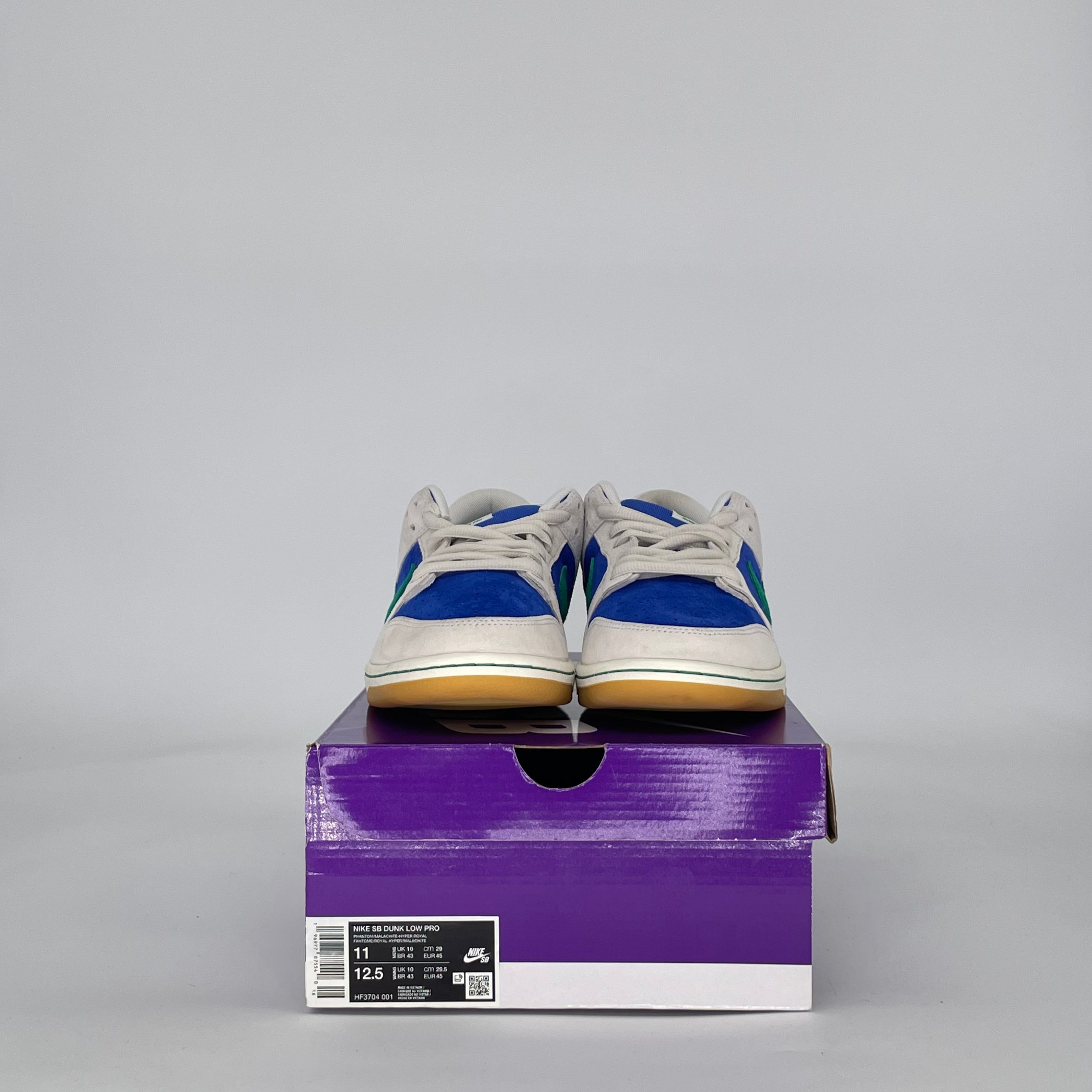 NIKE SB DUNK LOW HYPER ROYAL MALACHITE HF3704-001 SIZE 11/12.5W