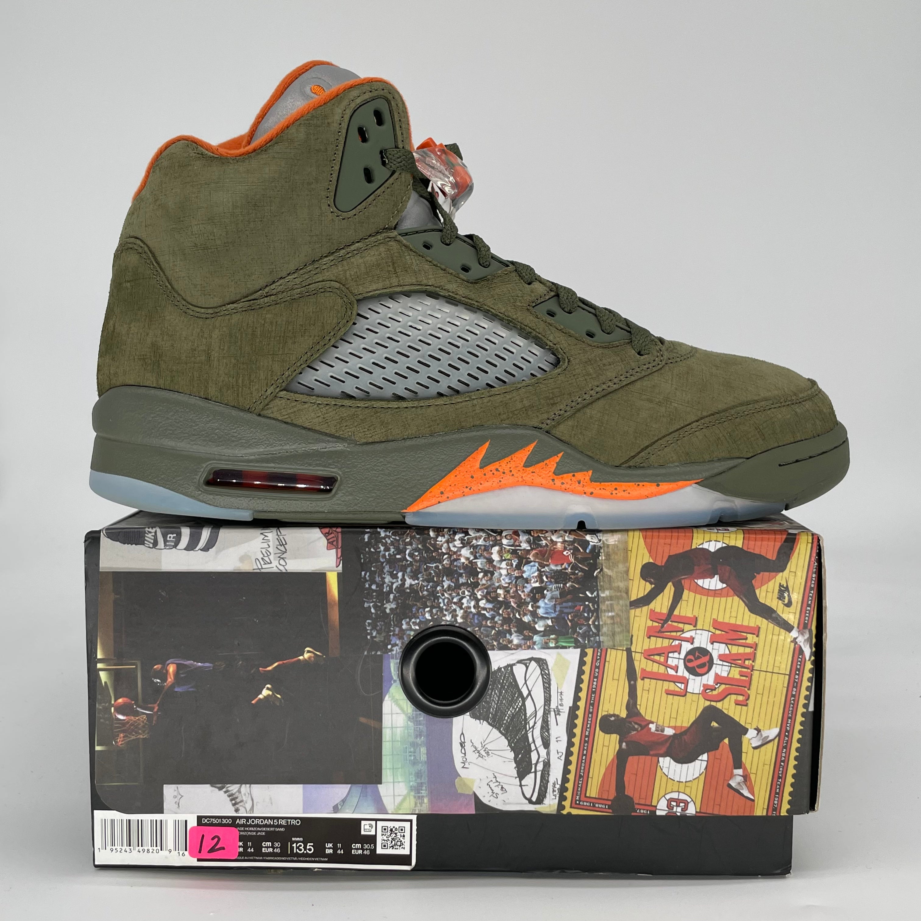 AIR JORDAN 5 OLIVE DD0587-308 SIZE 12/13.5W