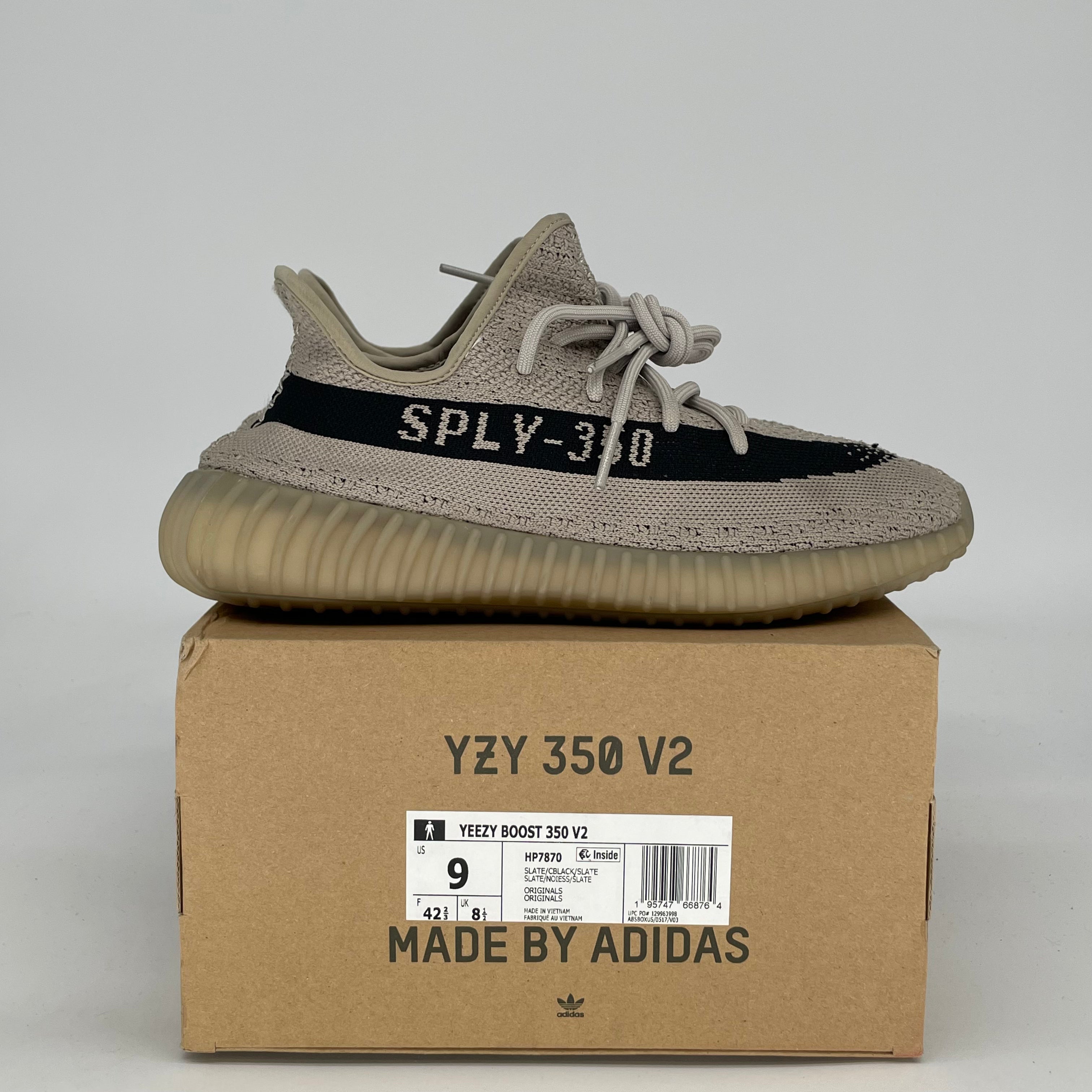 ADIDAS YEEZY 350 V2 SLATE HP7870 SIZE 9/10.5W