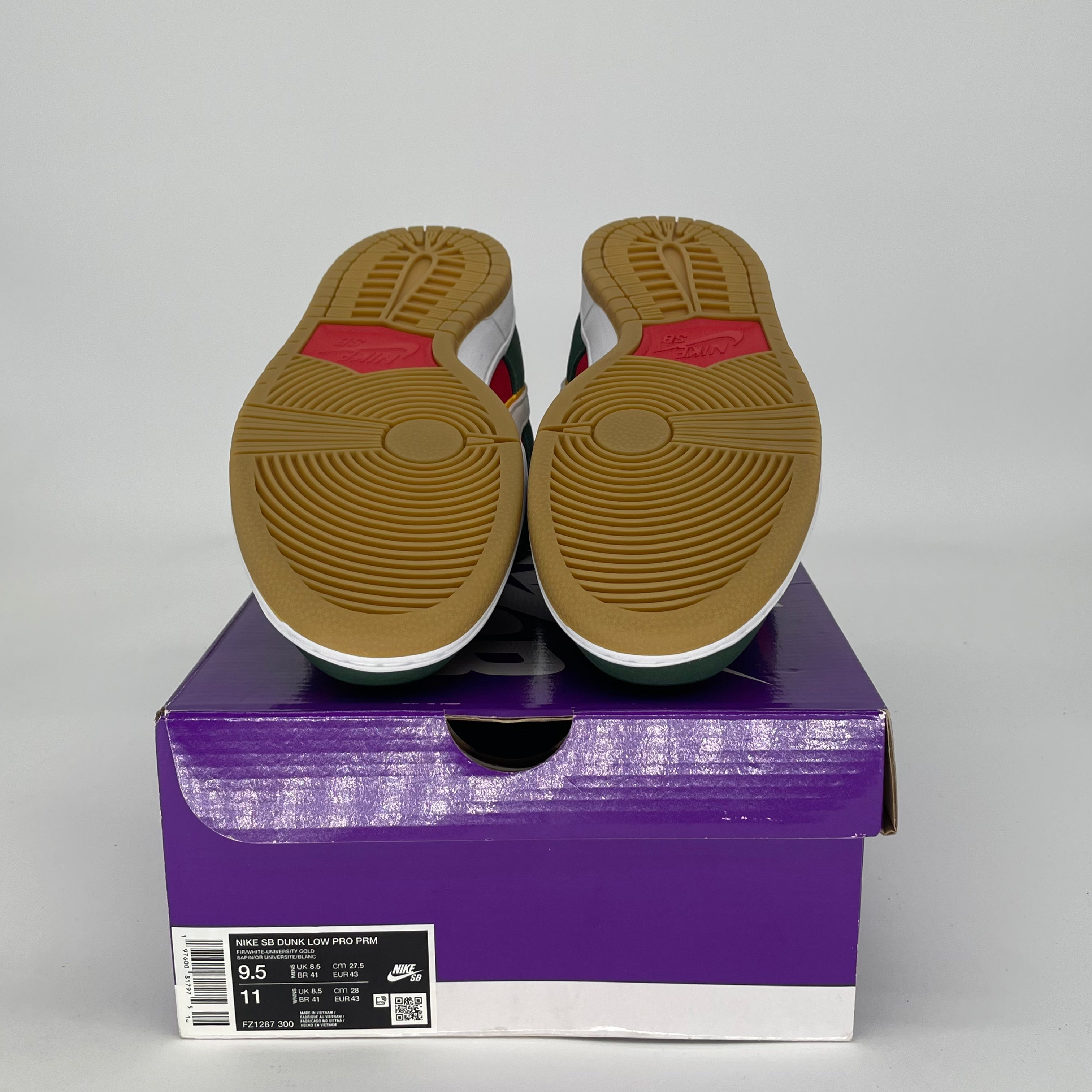 NIKE SB DUNK LOW SEATTLE SUPERSONICS FZ1287-300 SIZE 9.5/11W