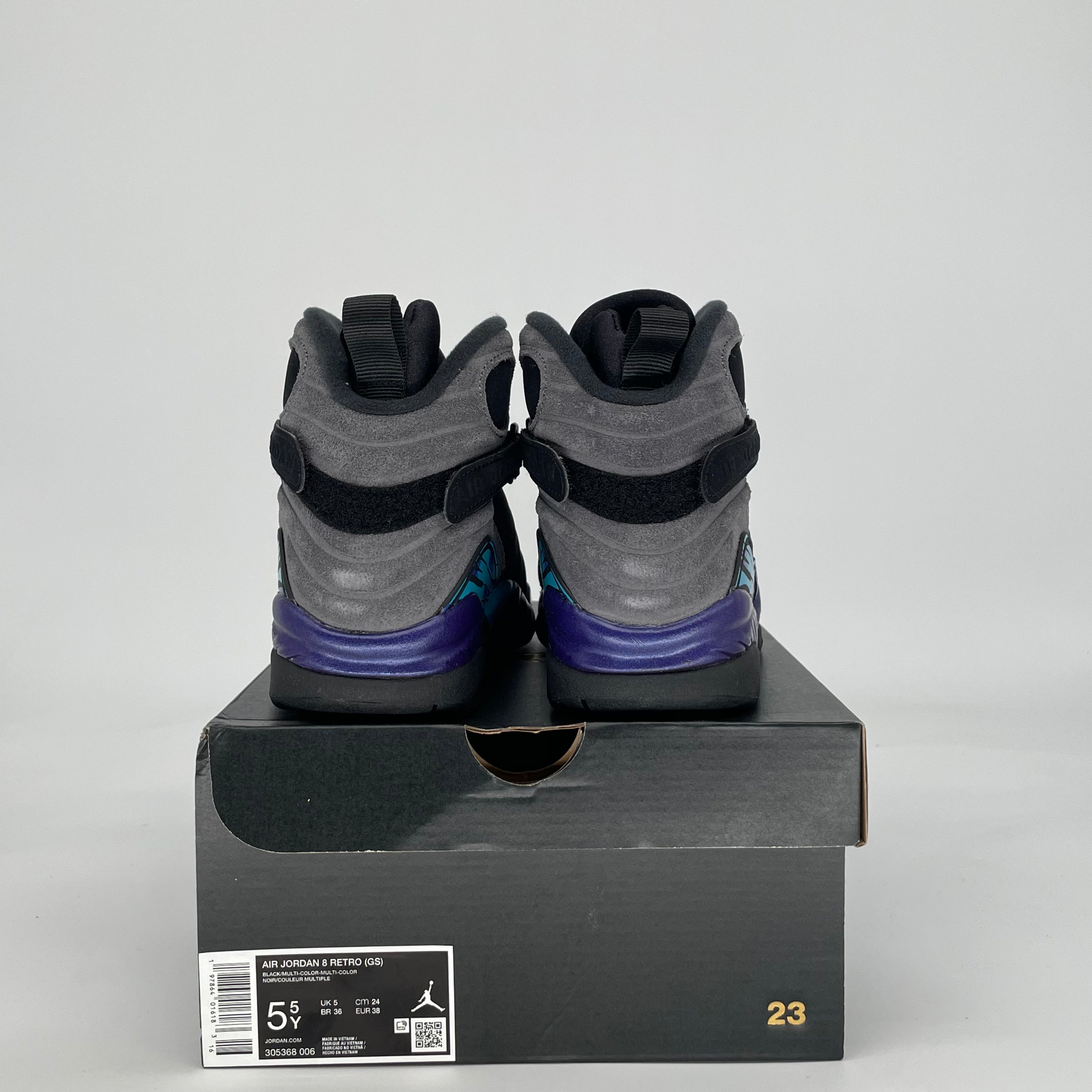 AIR JORDAN 8 AQUA 305368-006 SIZE 5.5/7W