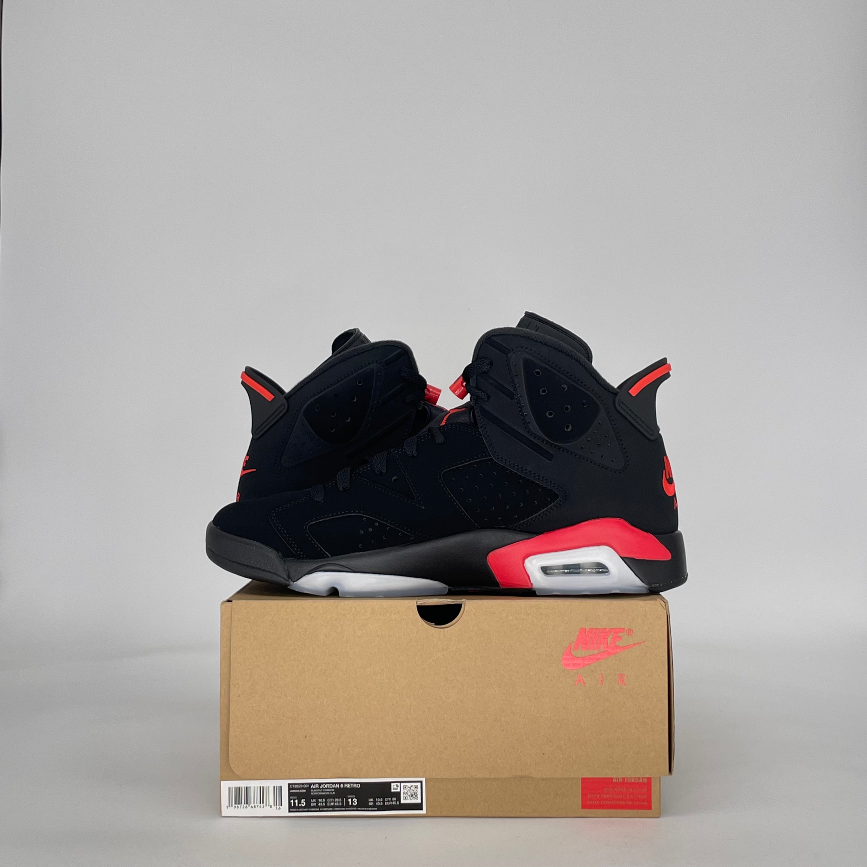 AIR JORDAN 6 INFRARED SALESMAN CT8529-001 SIZE 11.5/13W
