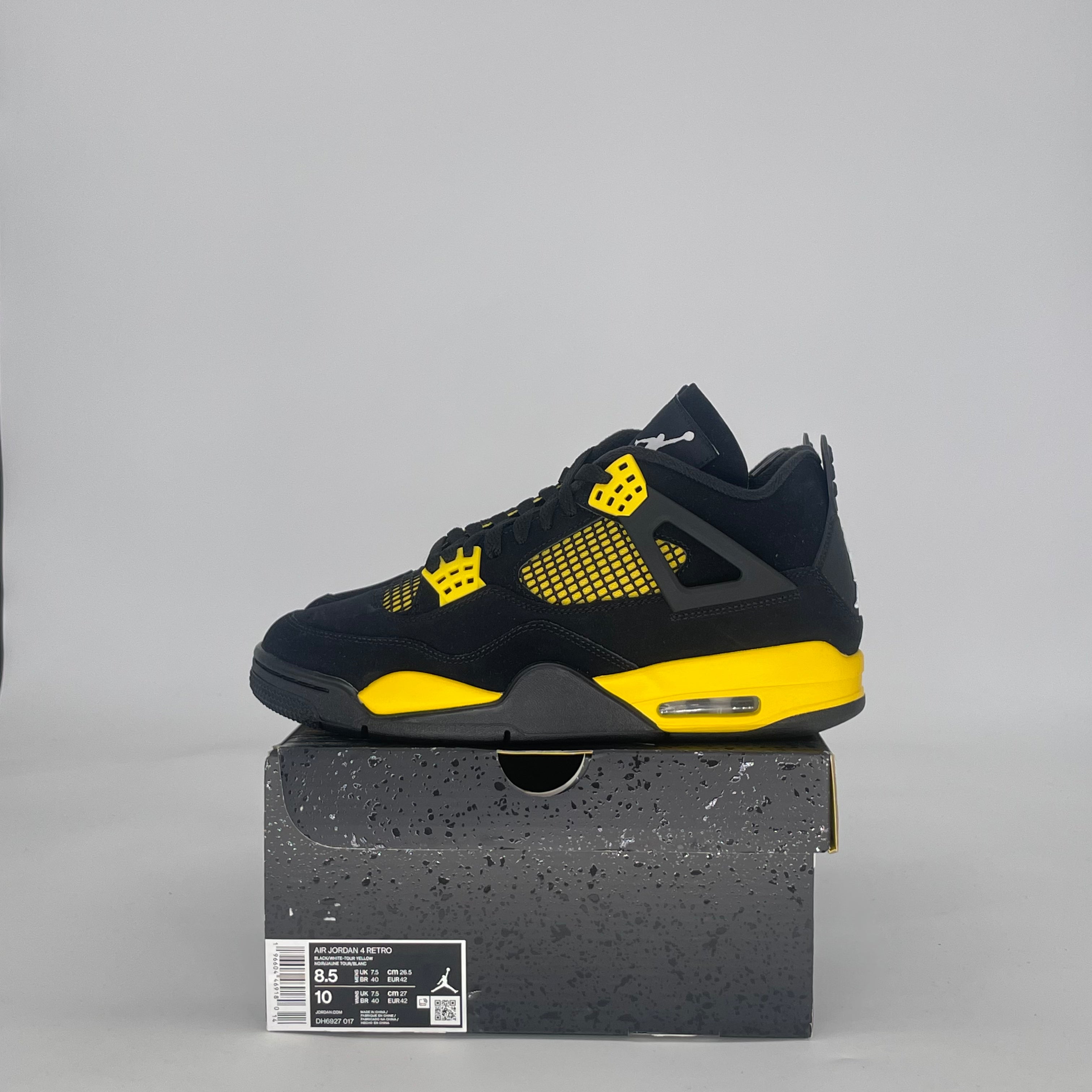 AIR JORDAN 4 THUNDER DH6927-017 SIZE 8.5/10W