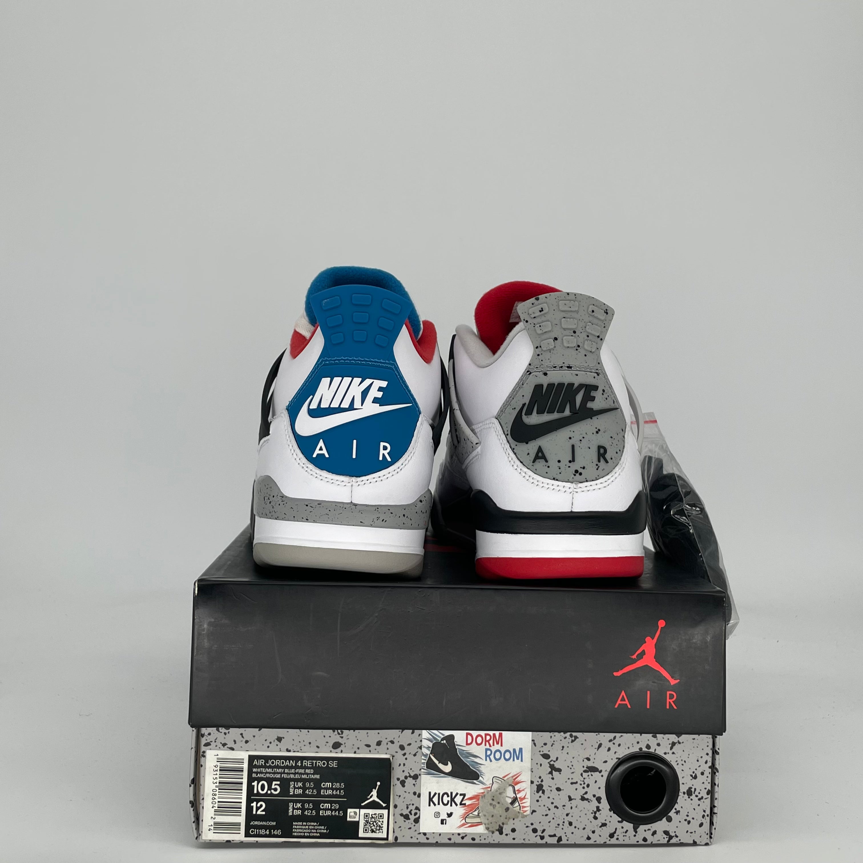 AIR JORDAN 4 WHAT THE CI1184-146 SIZE 10.5/12W
