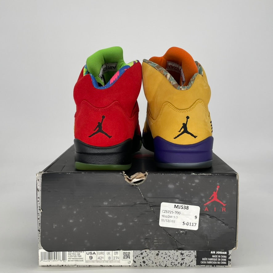 AIR JORDAN 5 WHAT THE CZ5725-770 SIZE 9/10.5W