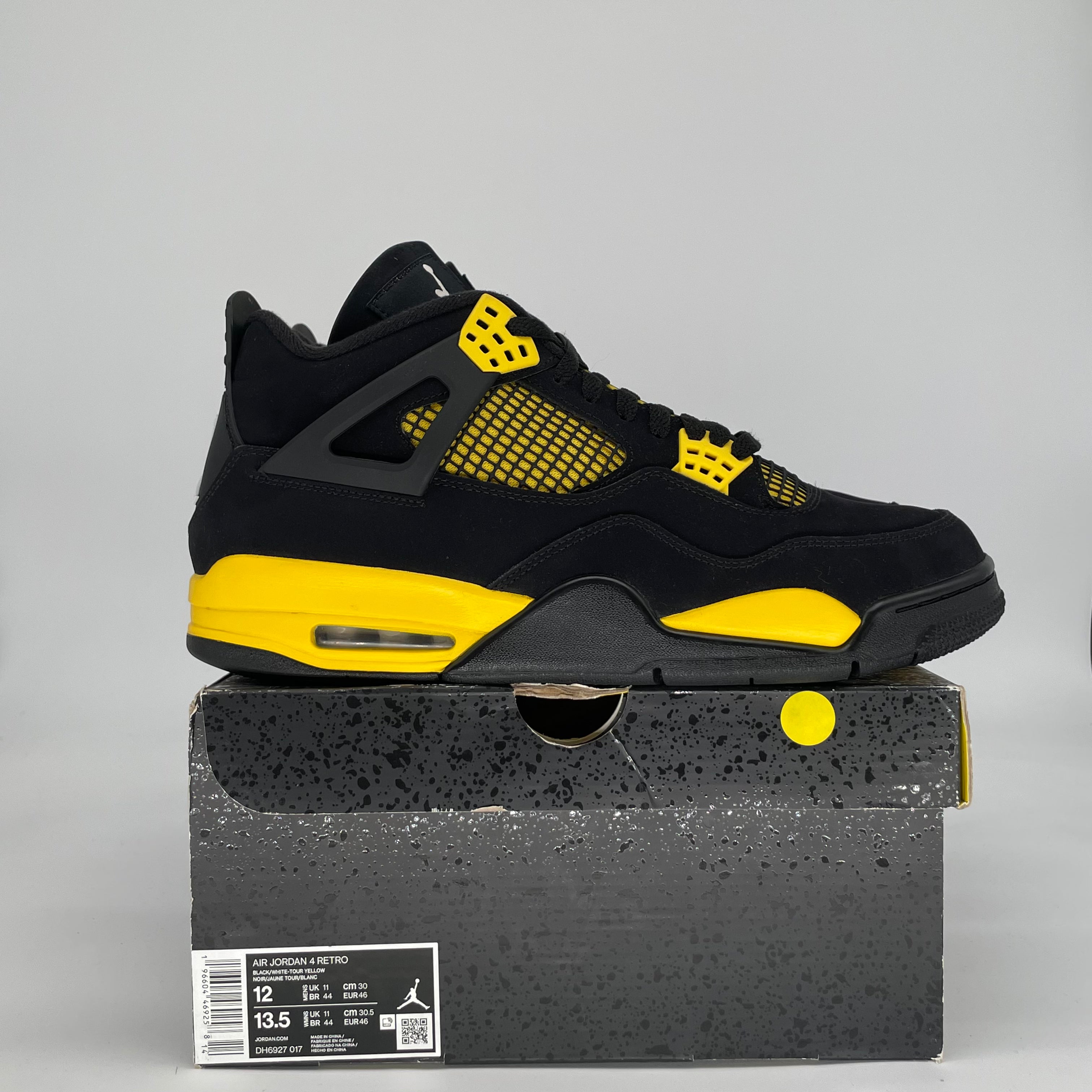 AIR JORDAN 4 THUNDER DH6927-017 SIZE 12/13.5W
