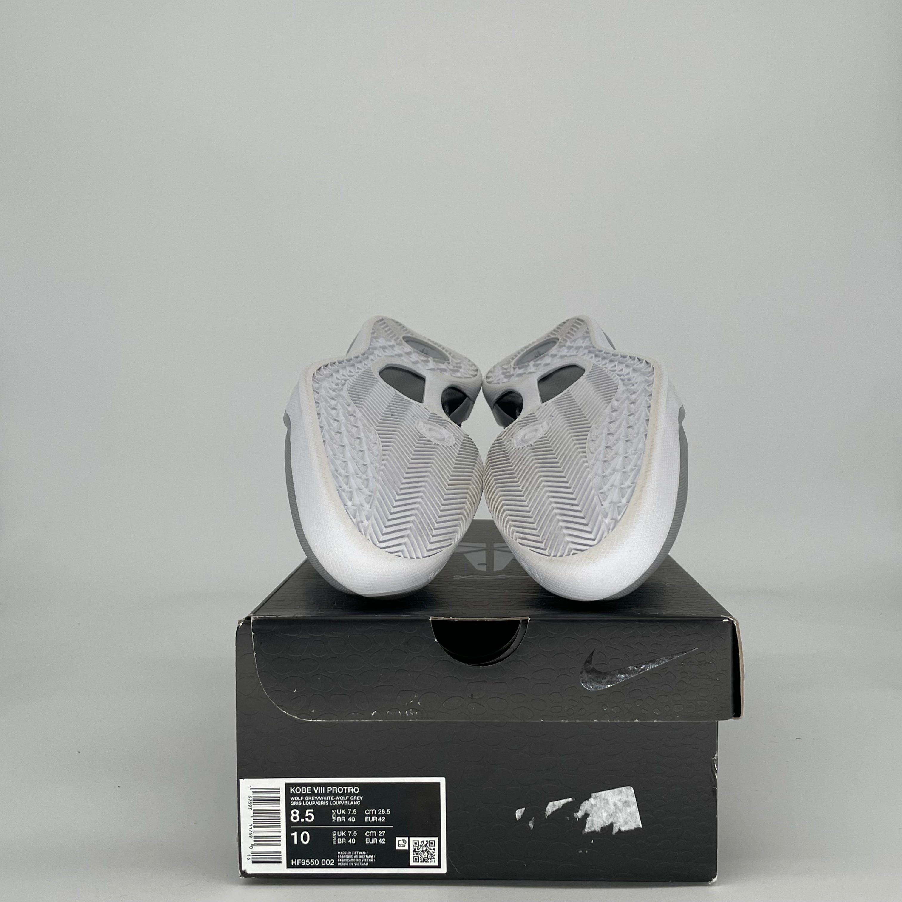 NIKE KOBE 8 PROTRO WOLF GREY HF9550-002 SIZE 8.5/10W
