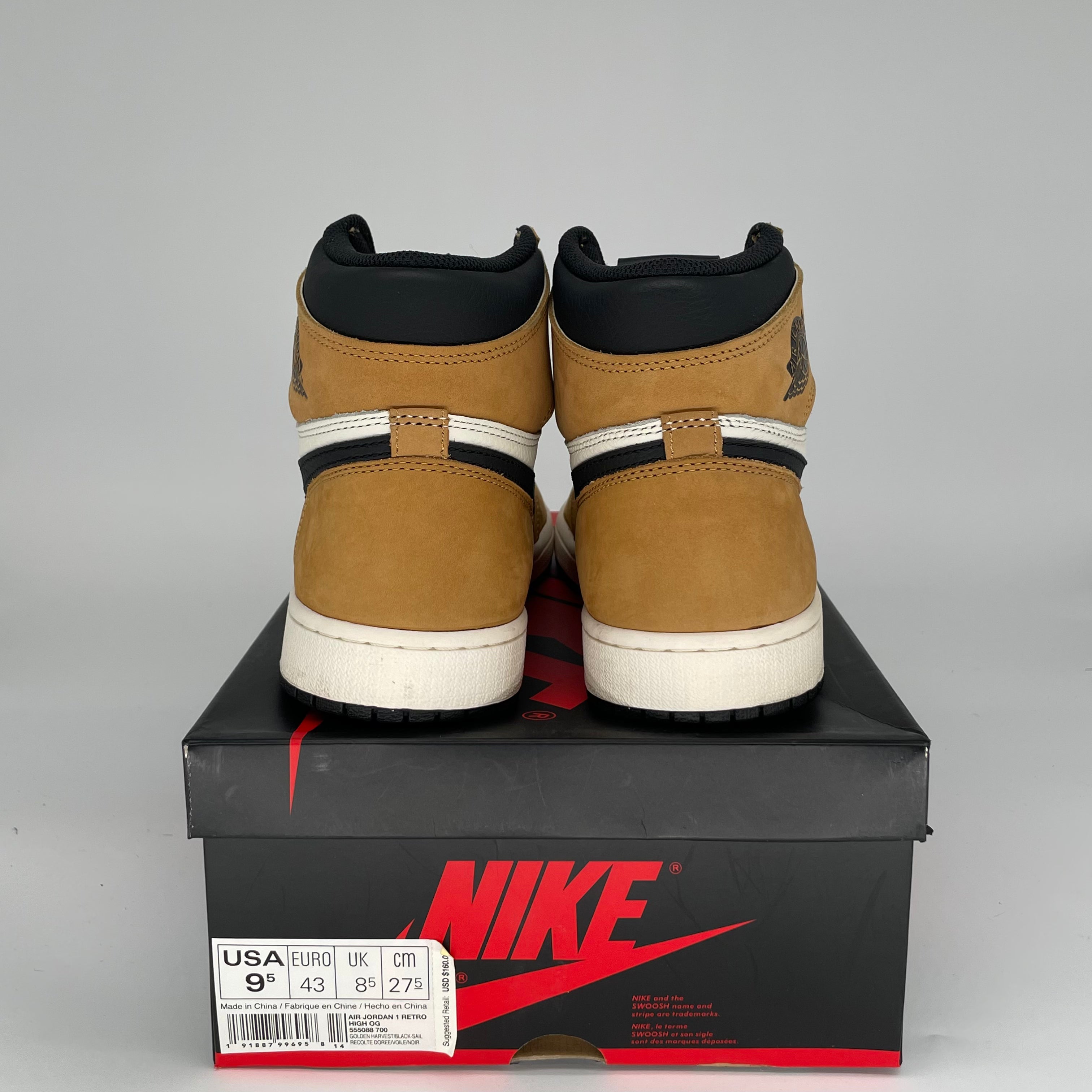 AIR JORDAN 1 ROOKIE OF THE YEAR 555088-700 SIZE 9.5/11W