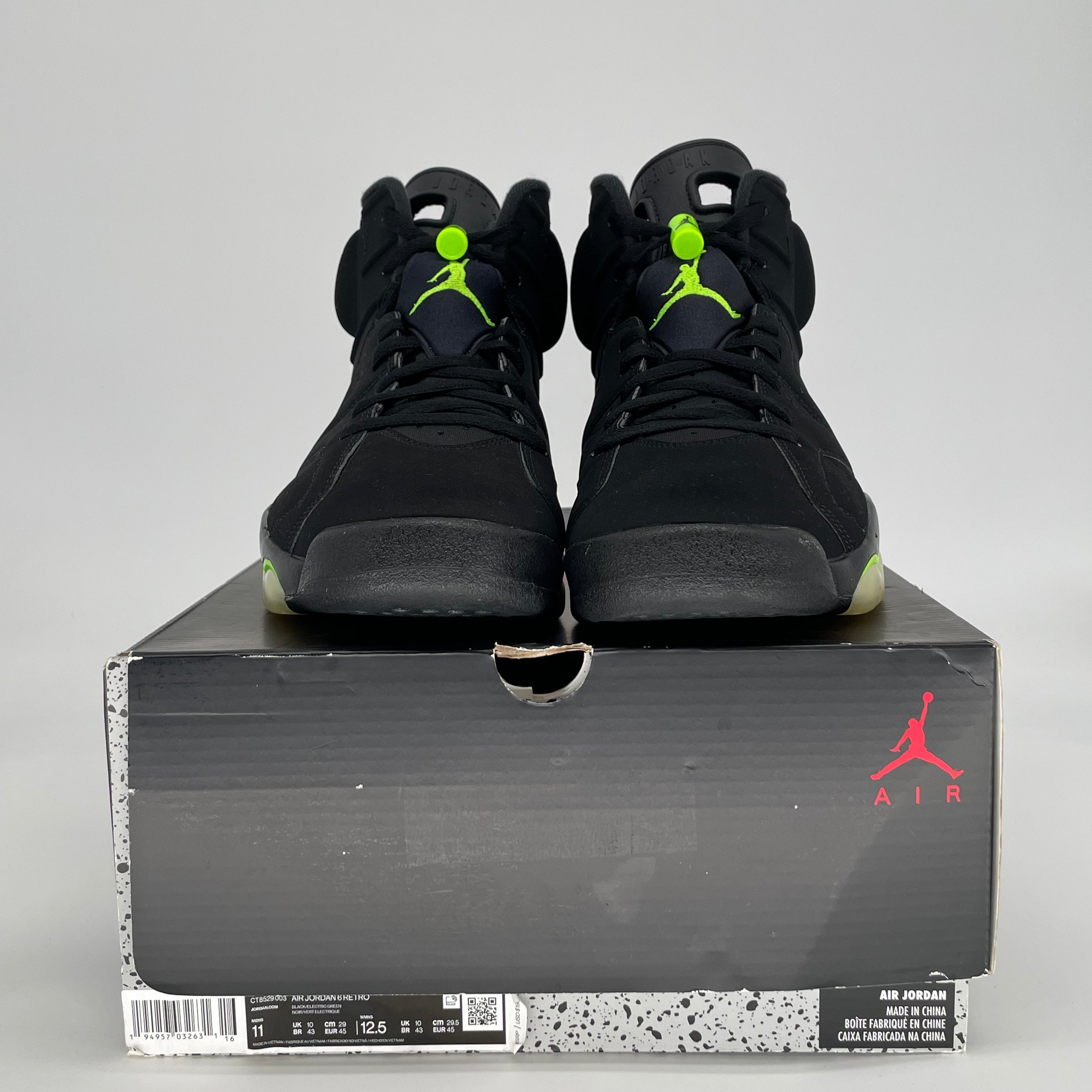 AIR JORDAN 6 ELECTRIC GREEN CT8529-003 SIZE 11/12.5W