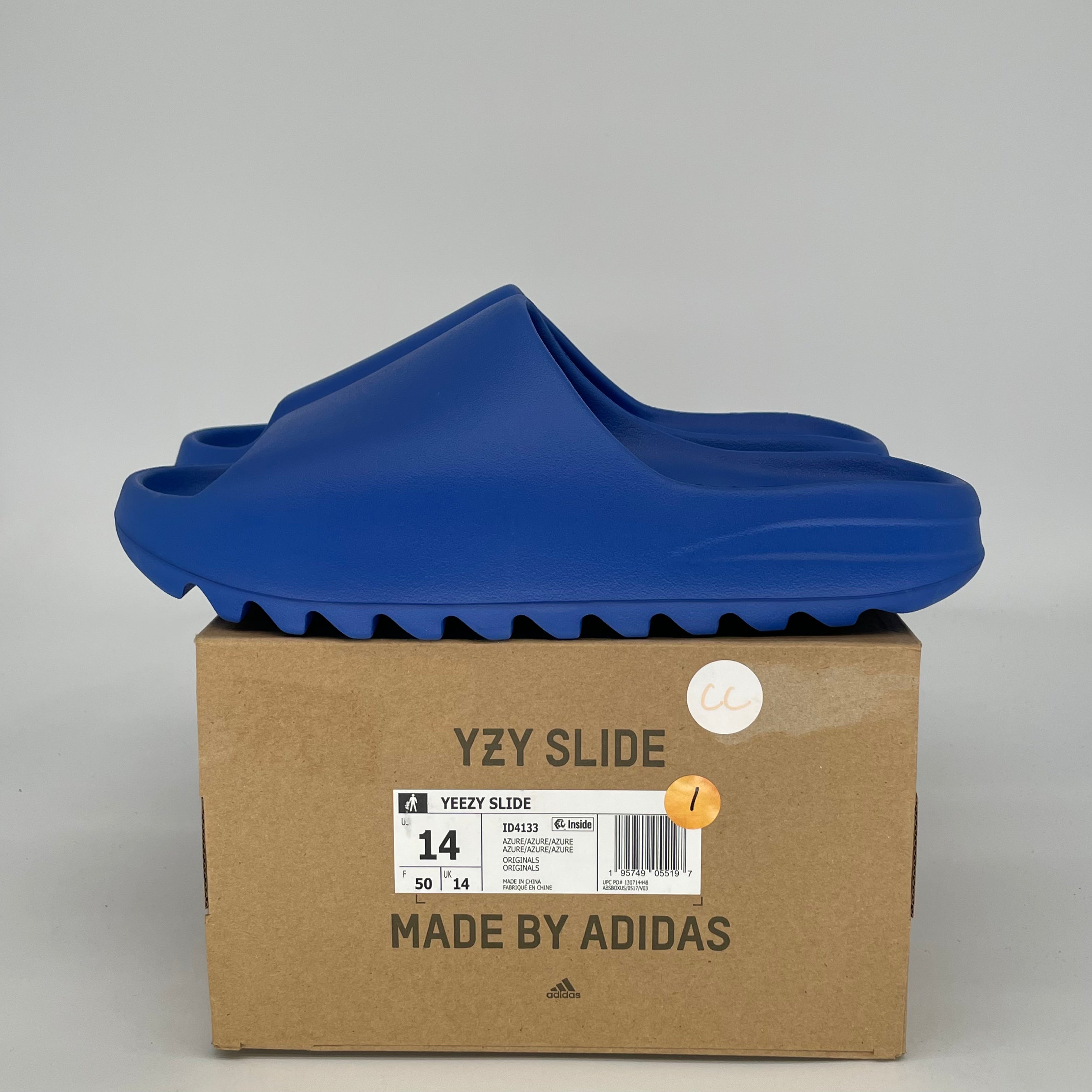 ADIDAS YEEZY SLIDE AZURE ID4133 SIZE 14/15.5W