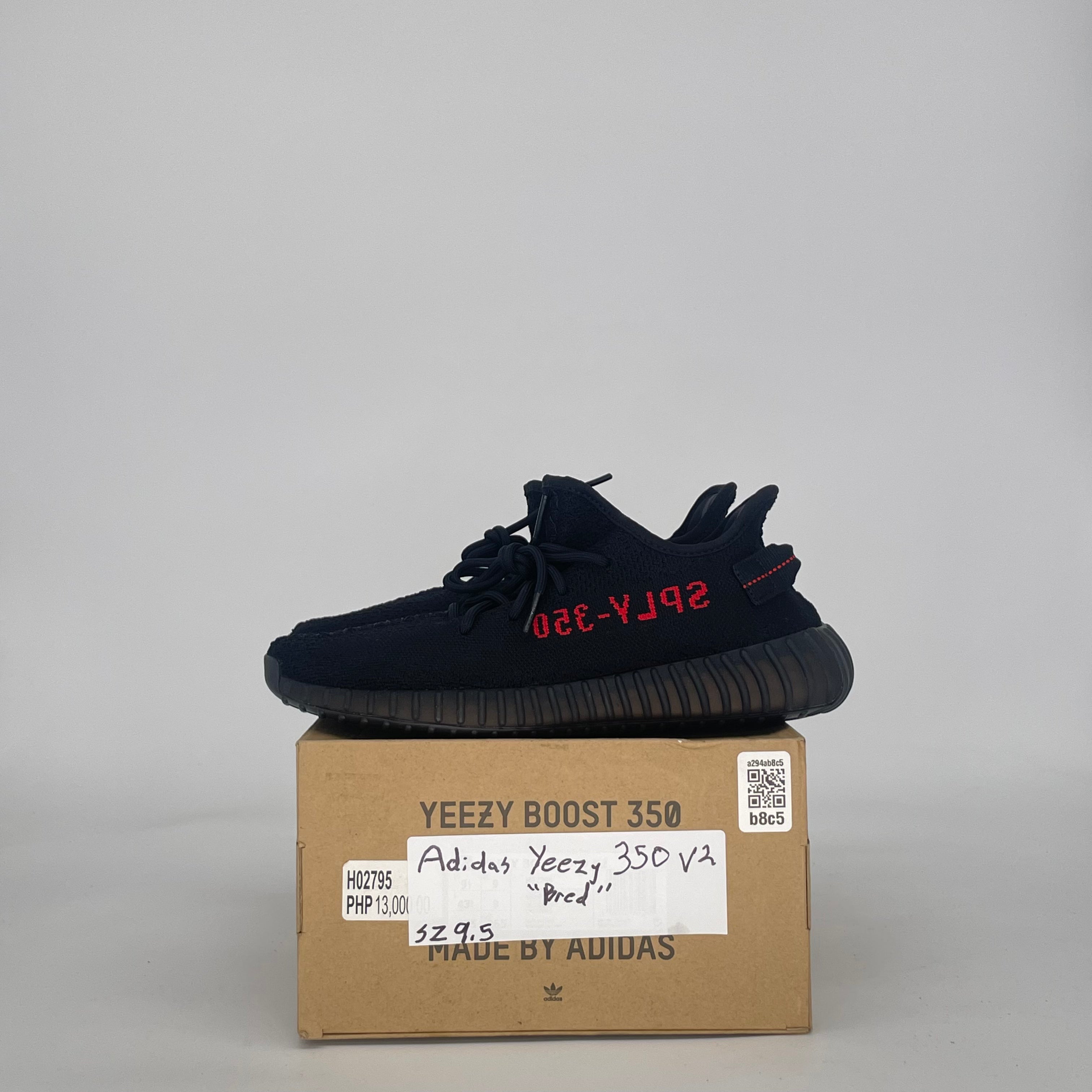 ADIDAS YEEZY BOOST 350 V2 BRED RED CP9652 SIZE 9.5/11W