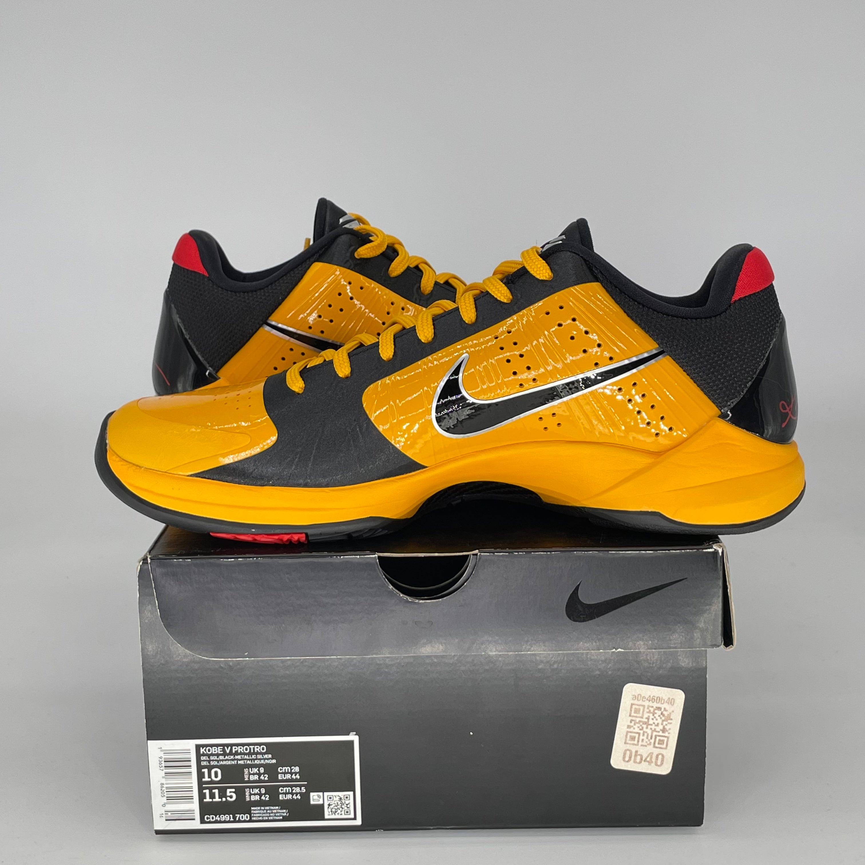 NIKE KOBE 5 PROTRO BRUCE LEE CD4991-700 SIZE 10/11.5W