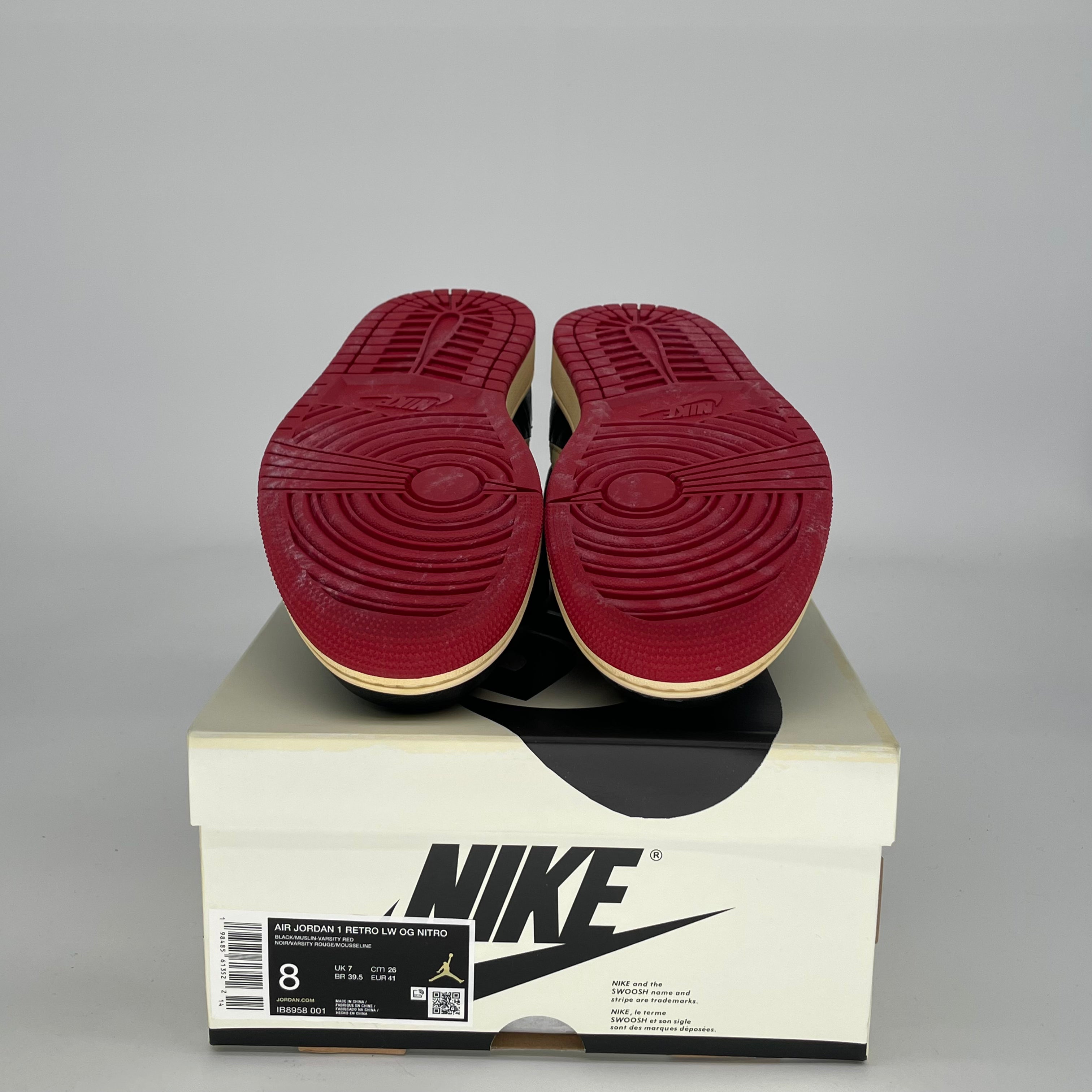 AIR JORDAN 1 LOW X NIGEL SYLVESTER BETTER WITH TIME IB8958-001 SIZE 8/9.5W