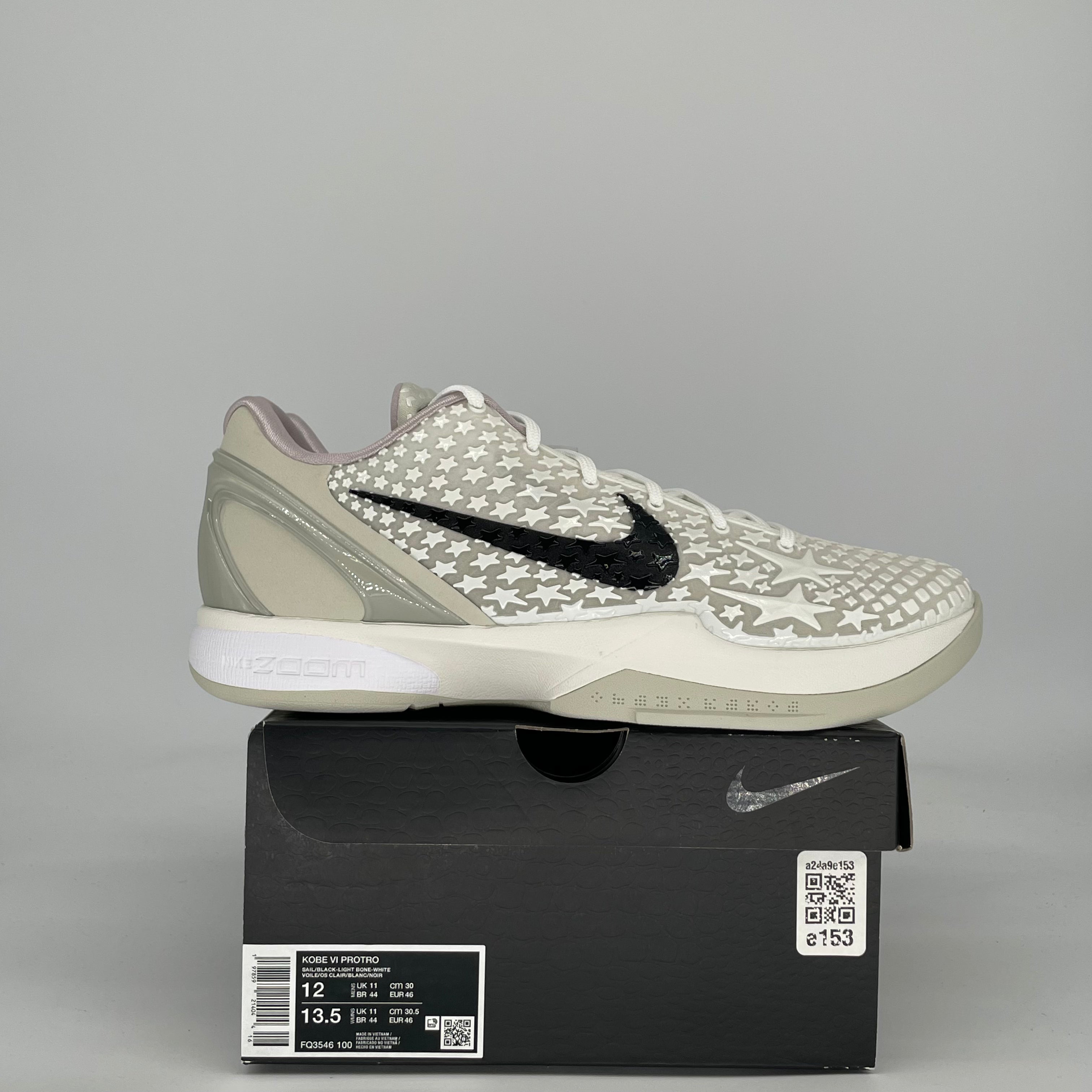 NIKE KOBE 6 PROTRO SAIL ALL-STAR FQ3546-100 SIZE 12/13.5W
