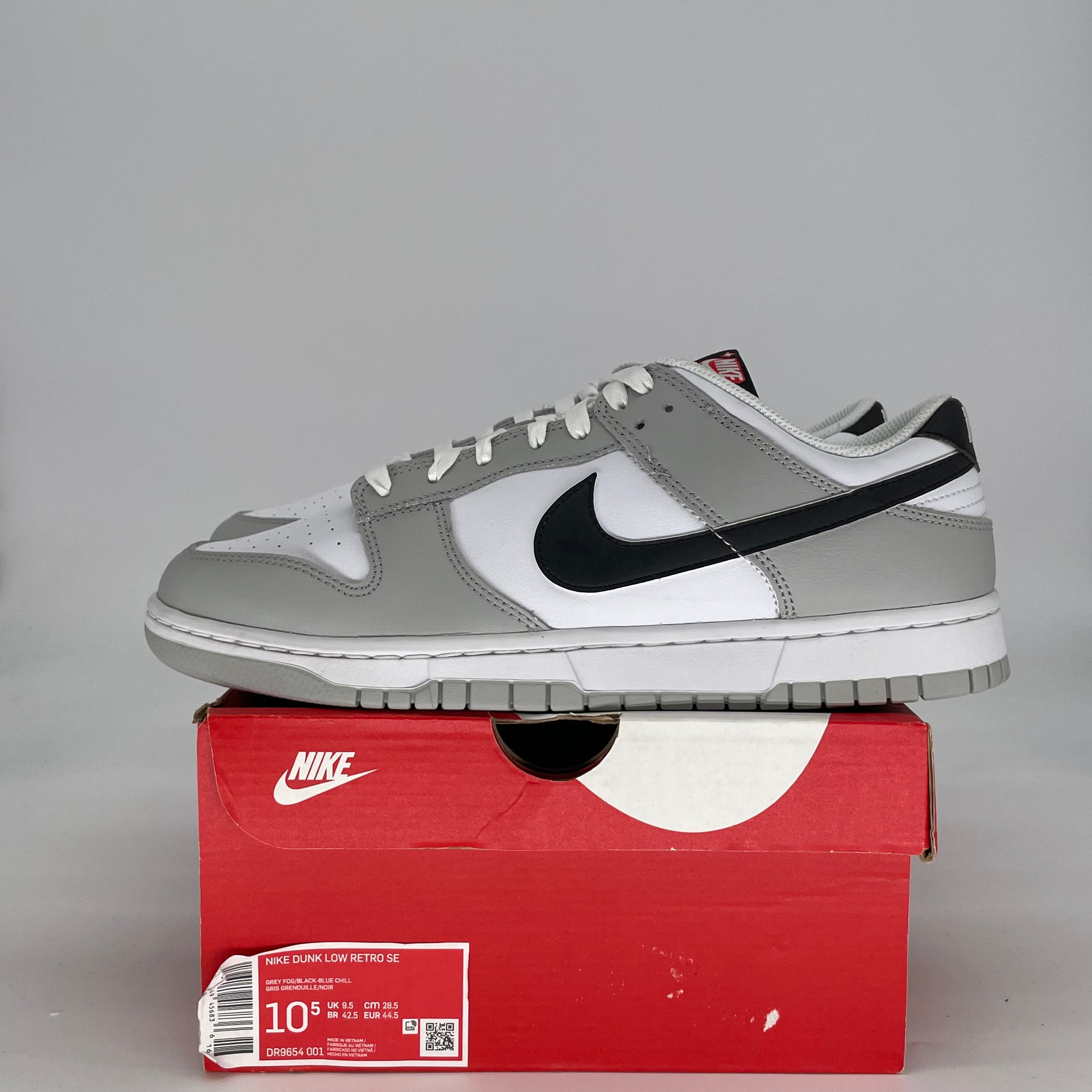 NIKE DUNK LOW LOTTERY PACK GREY FOG DR9654-001 SIZE 10.5/12W