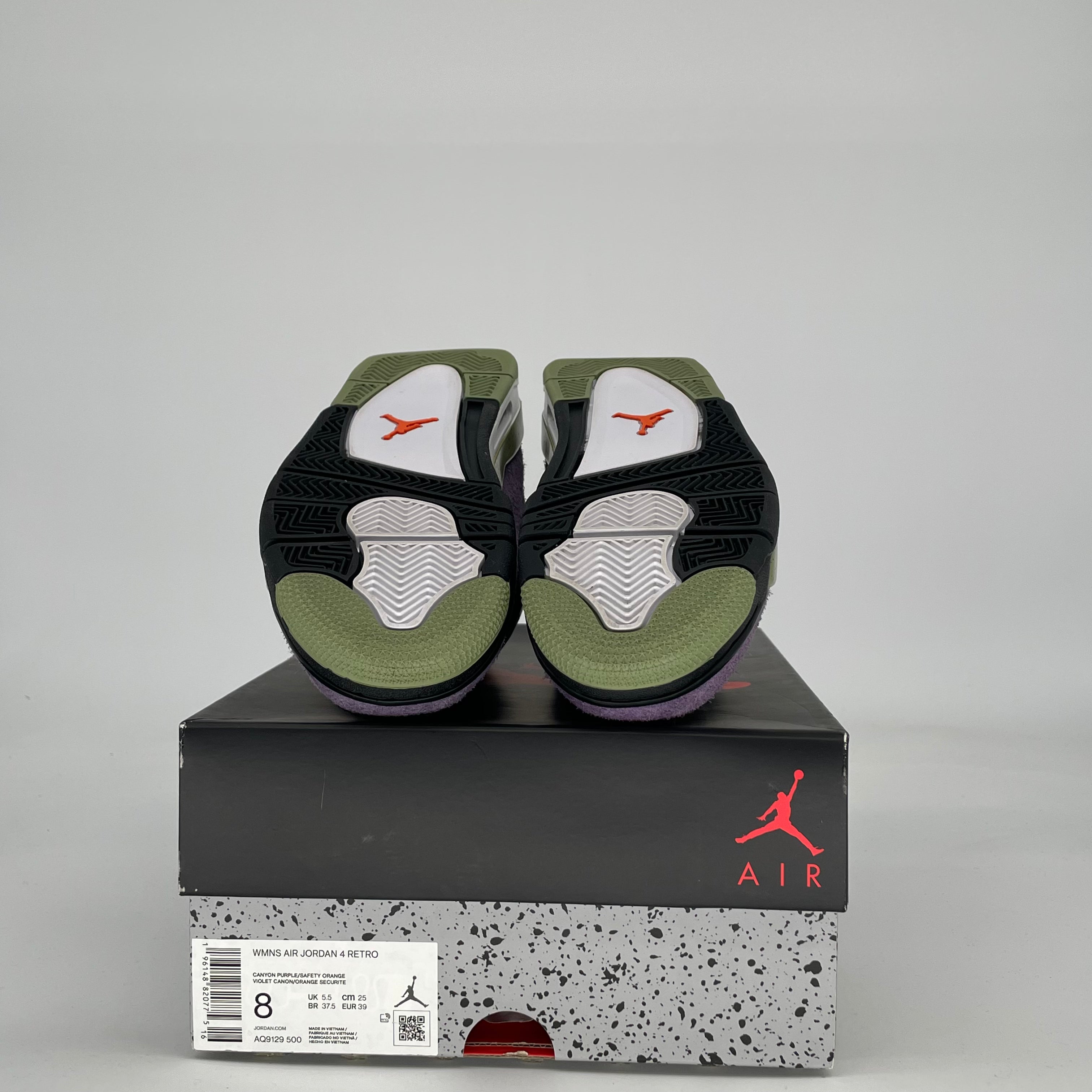 AIR JORDAN 4 CANYON PURPLE W AQ9129-500 SIZE 6.5/8W