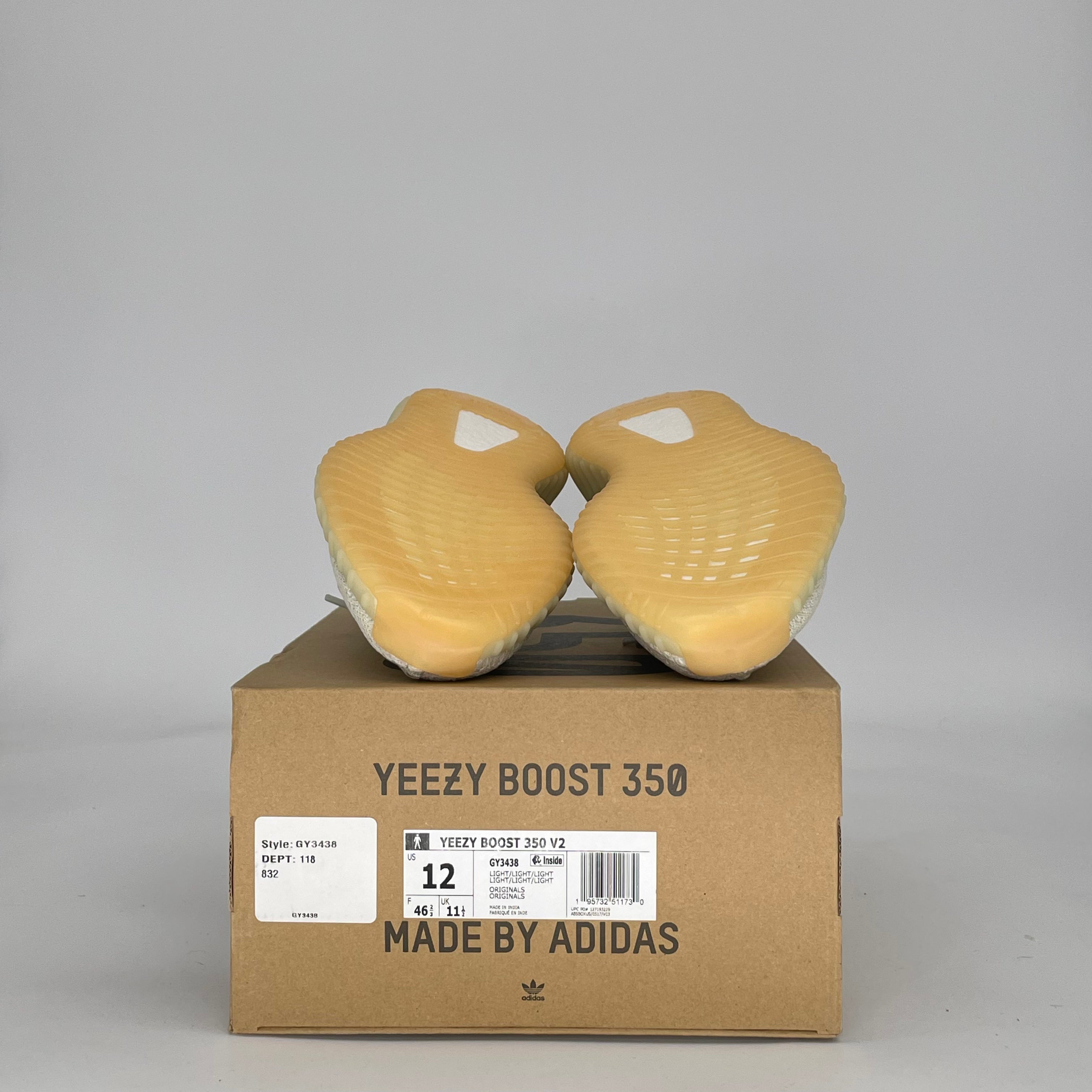 ADIDAS YEEZY BOOST 350 V2 LIGHT GY3438 SIZE 12/13.5W