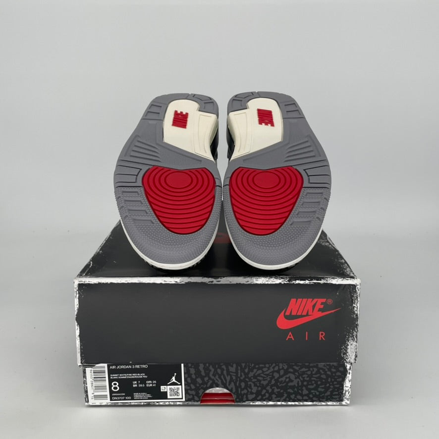 AIR JORDAN 3 WHITE CEMENT REIMAGINED DN3707-100 SIZE 8/9.5W
