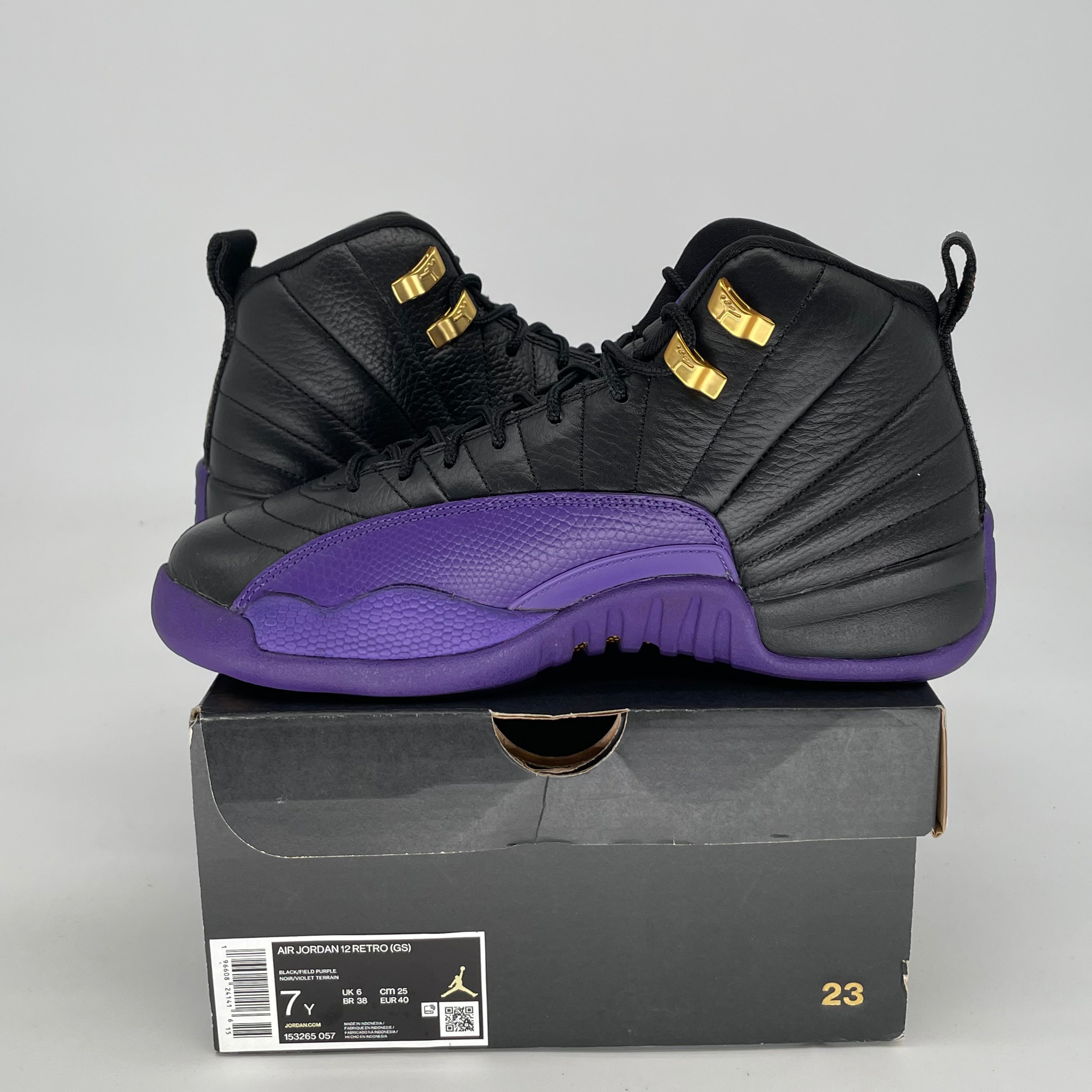 AIR JORDAN 12 FIELD PURPLE SIZE 7/8.5W 153265-057