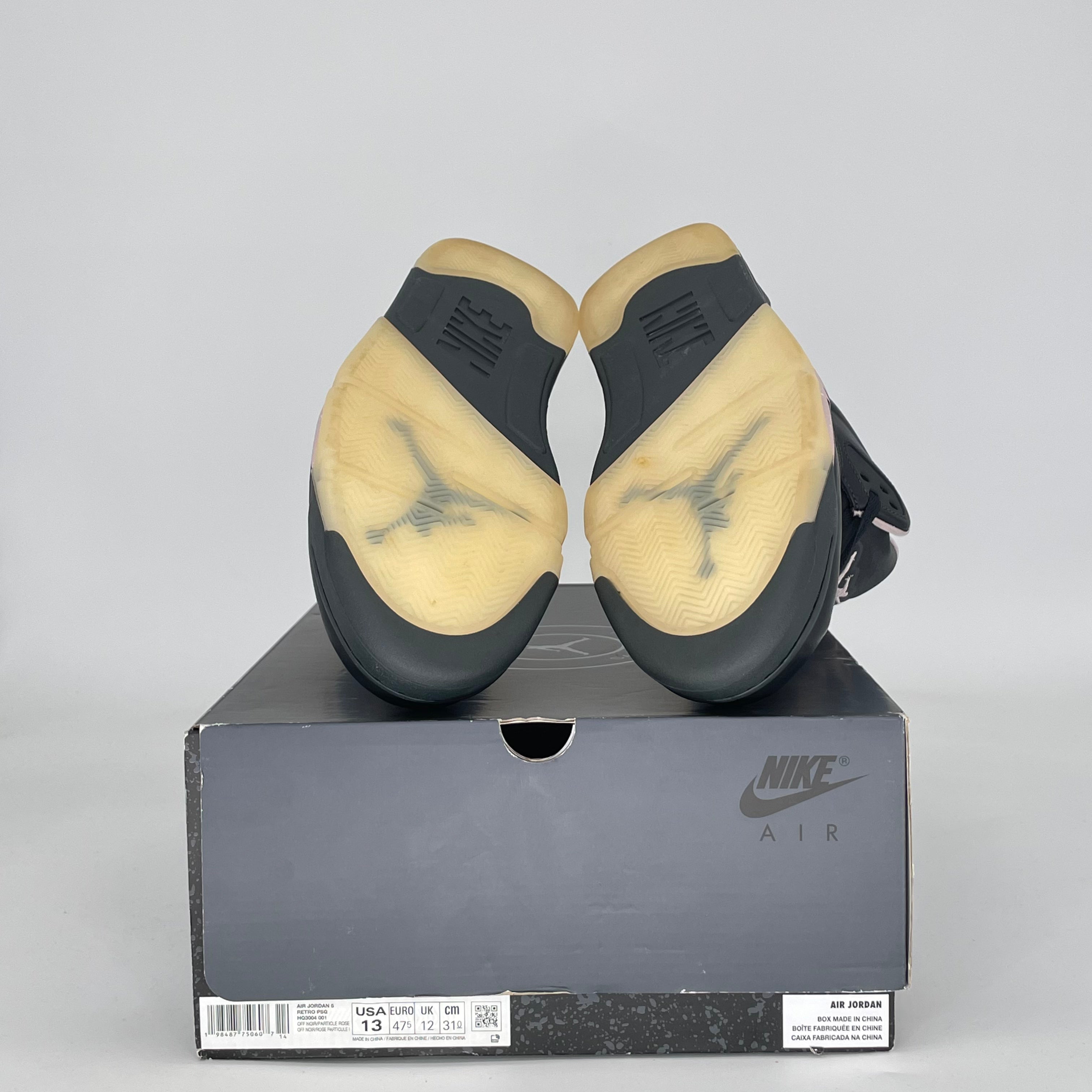 AIR JORDAN 5 PSG OFF NOIR HQ3004-001 SIZE 13/14.5W
