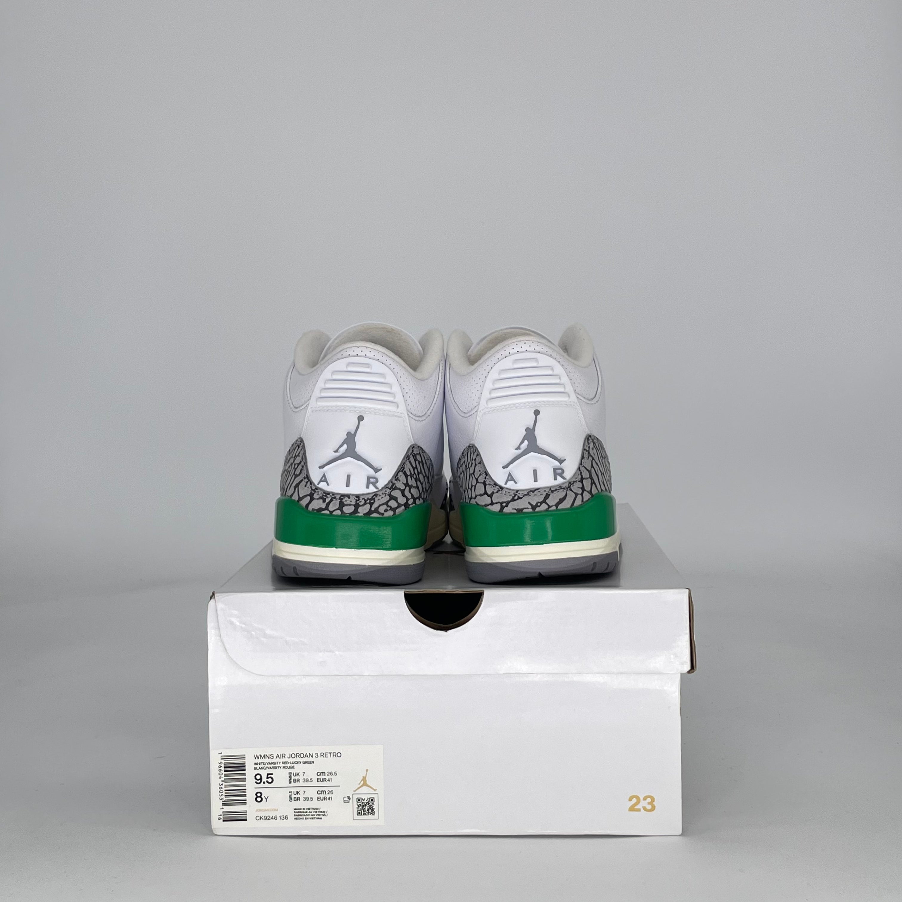 AIR JORDAN 3 LUCKY GREEN CK9246-136 SIZE 8/9.5W