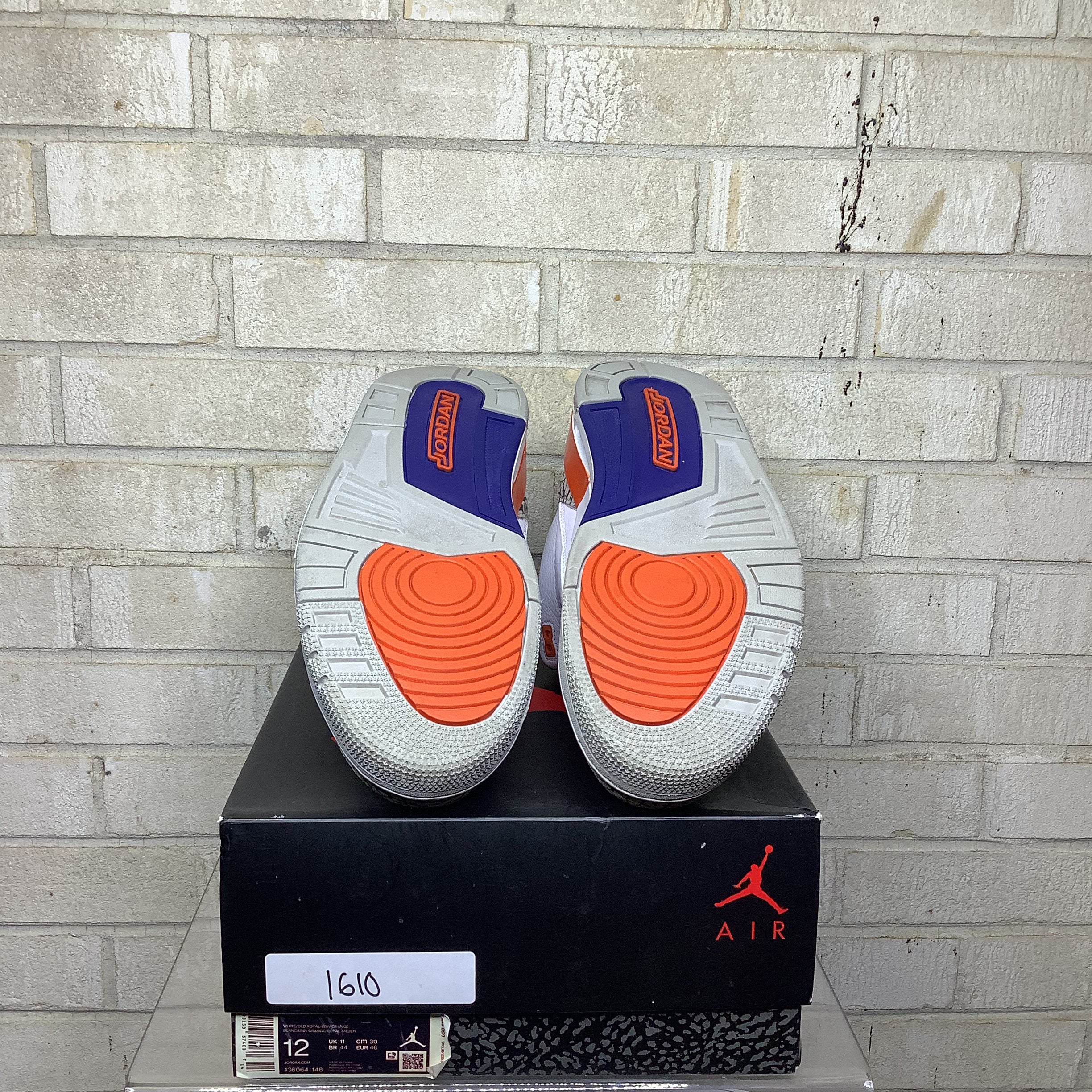 AIR JORDAN 3 KNICKS SIZE 12/13.5W 136064-148