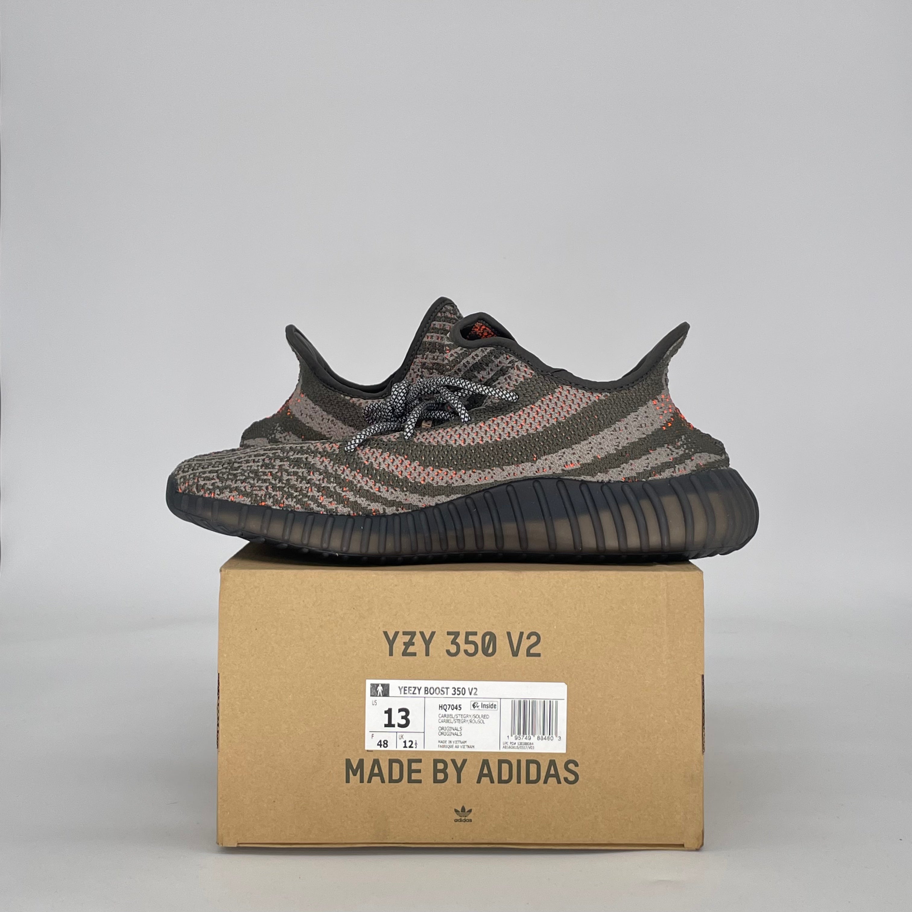 ADIDAS YEEZY BOOST 350 V2 CARBON BELUGA HQ7045 SIZE 13/14.5W