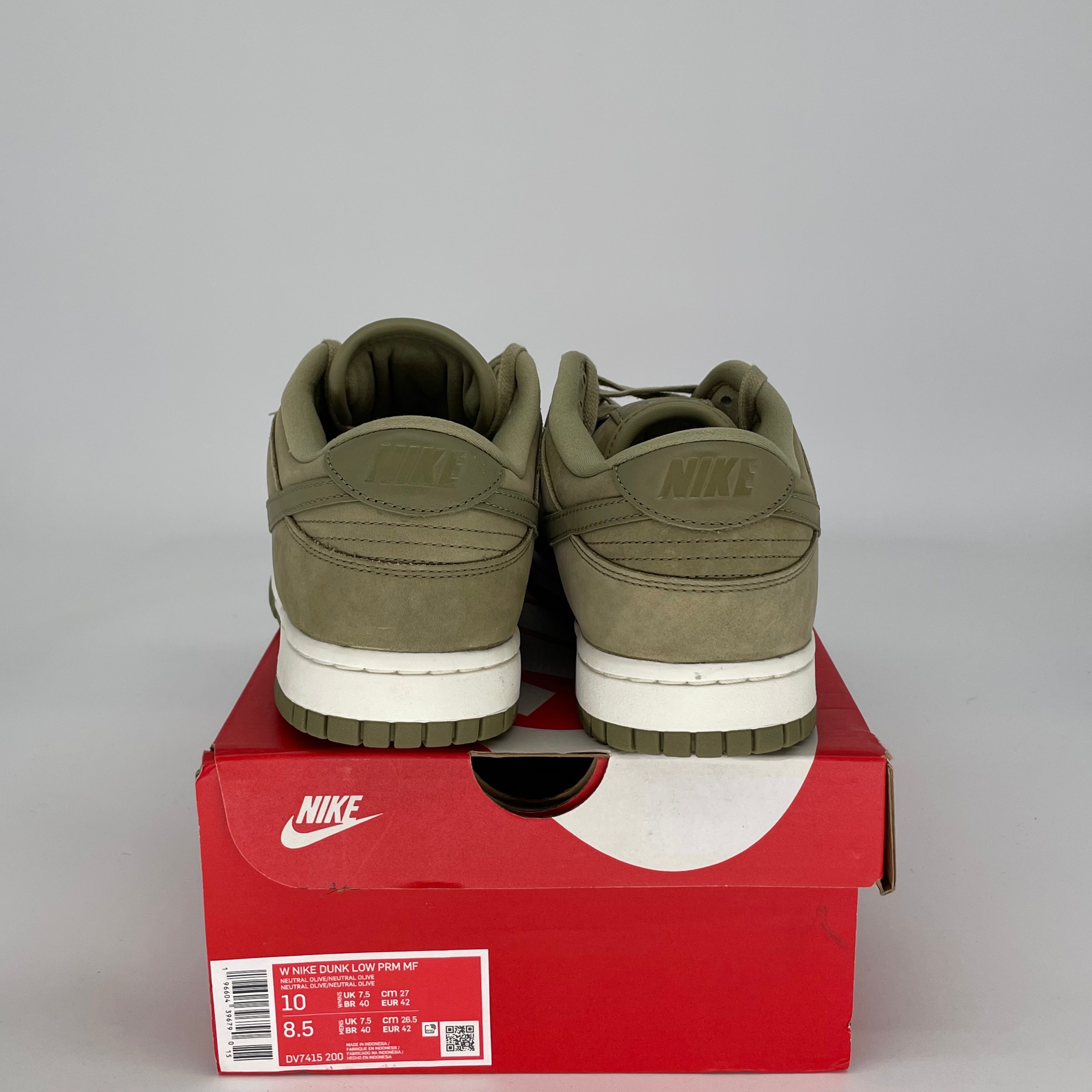 NIKE DUNK LOW NEUTRAL OLIVE W DV7415-200 SIZE 8.5/10W