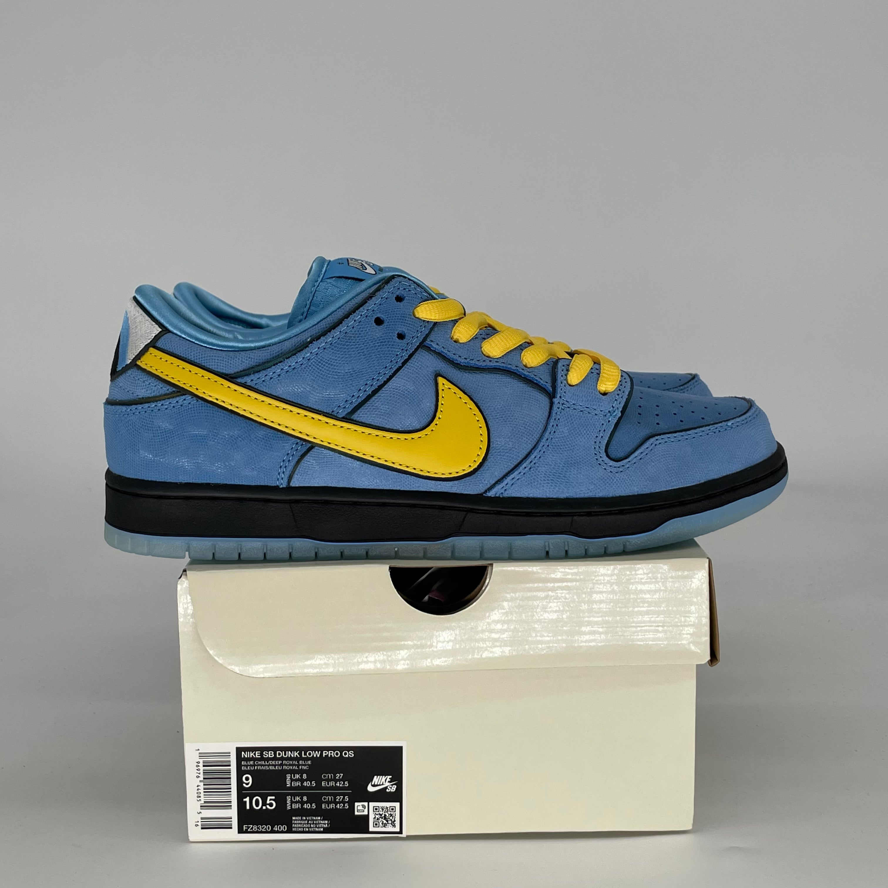 NIKE SB DUNK LOW THE POWERPUFF GIRLS BUBBLES FZ8320-400 SIZE 9/10.5W