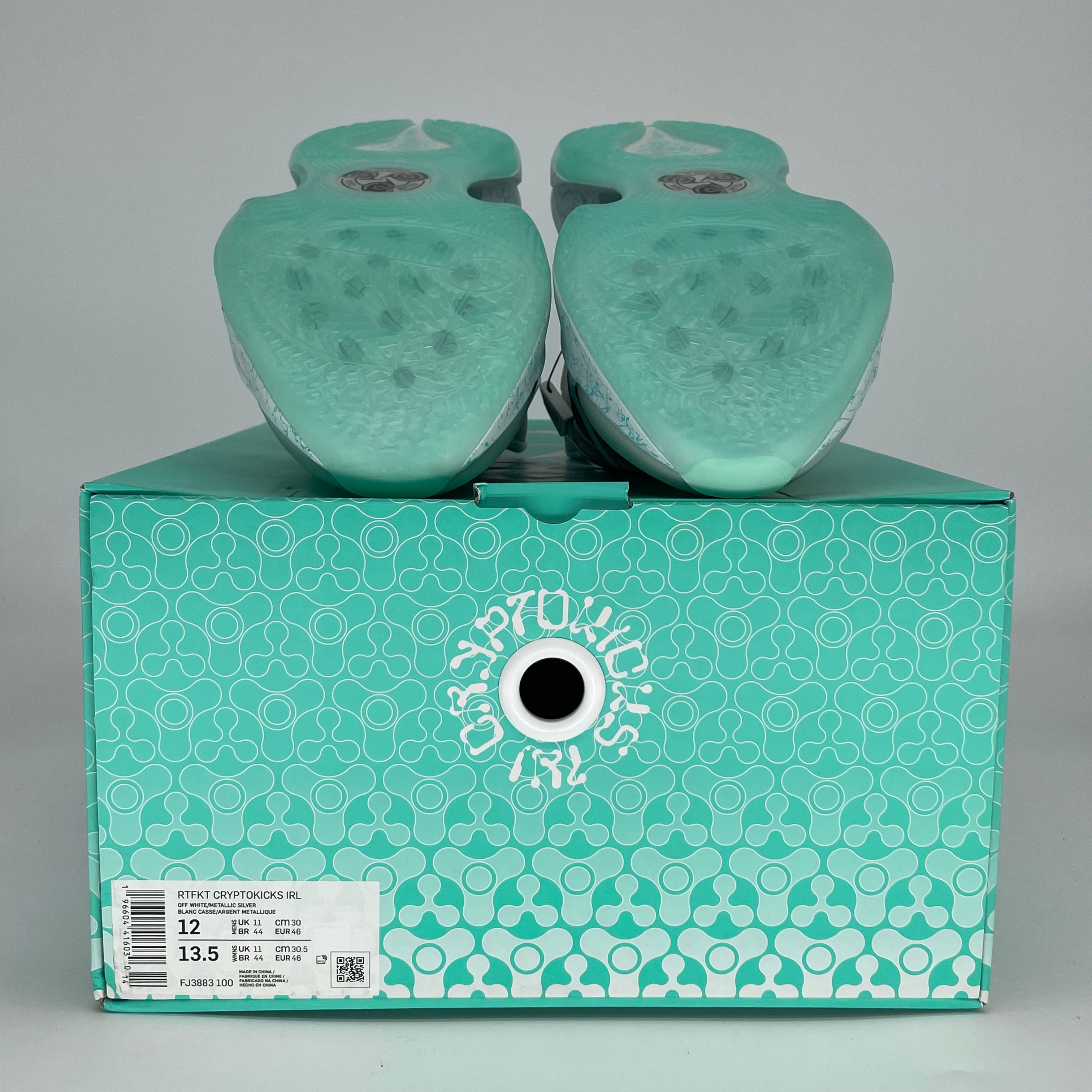 NIKE RTFKT CRYPTOKICKS IRL ICE FJ3883-100 SIZE 12/13.5W