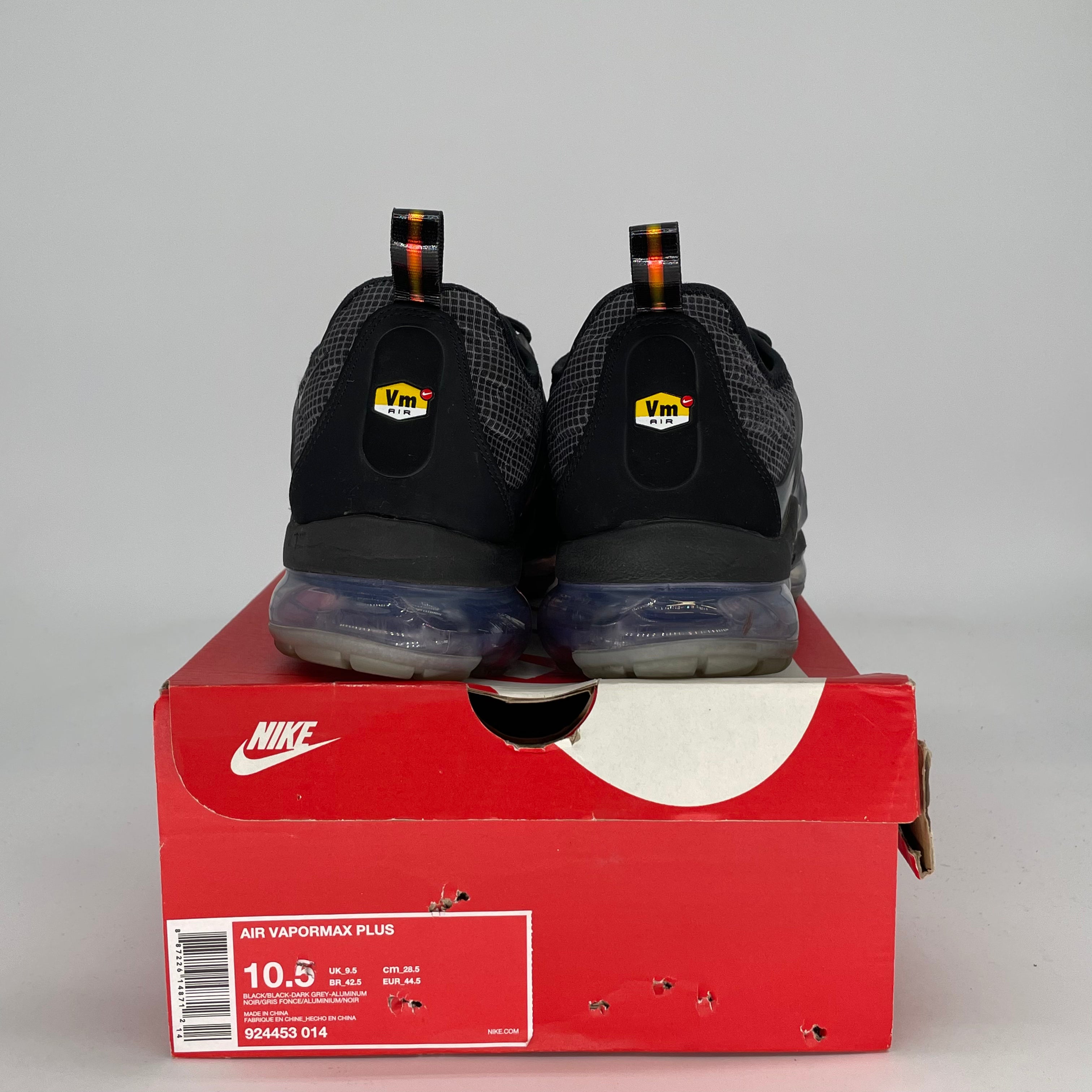 NIKE AIR VAPORMAX PLUS EGGPLANT 924453-014 SIZE 10.5/12W