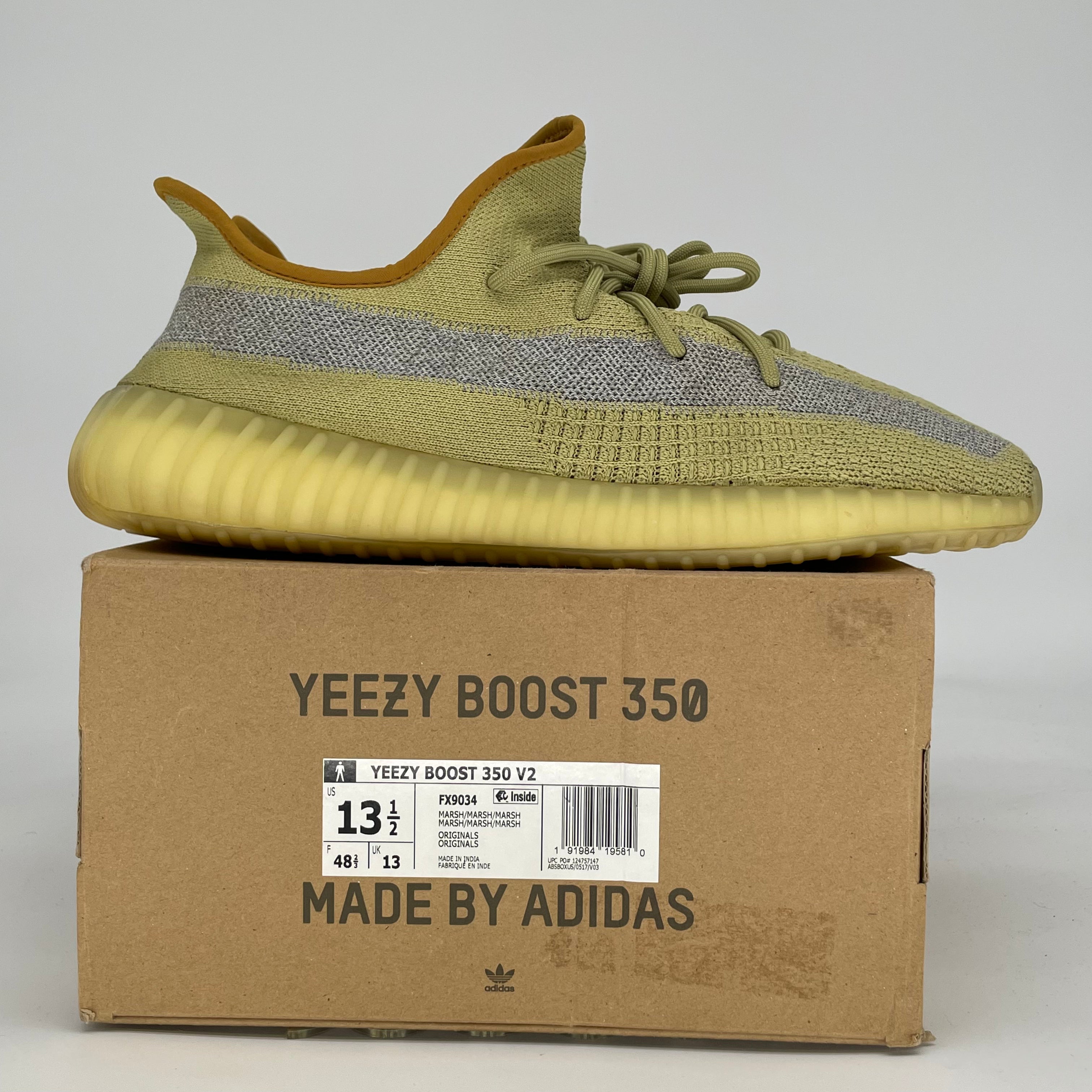 ADIDAS YEEZY BOOST 350 V2 MARSH FX9034 SIZE 13.5/15W