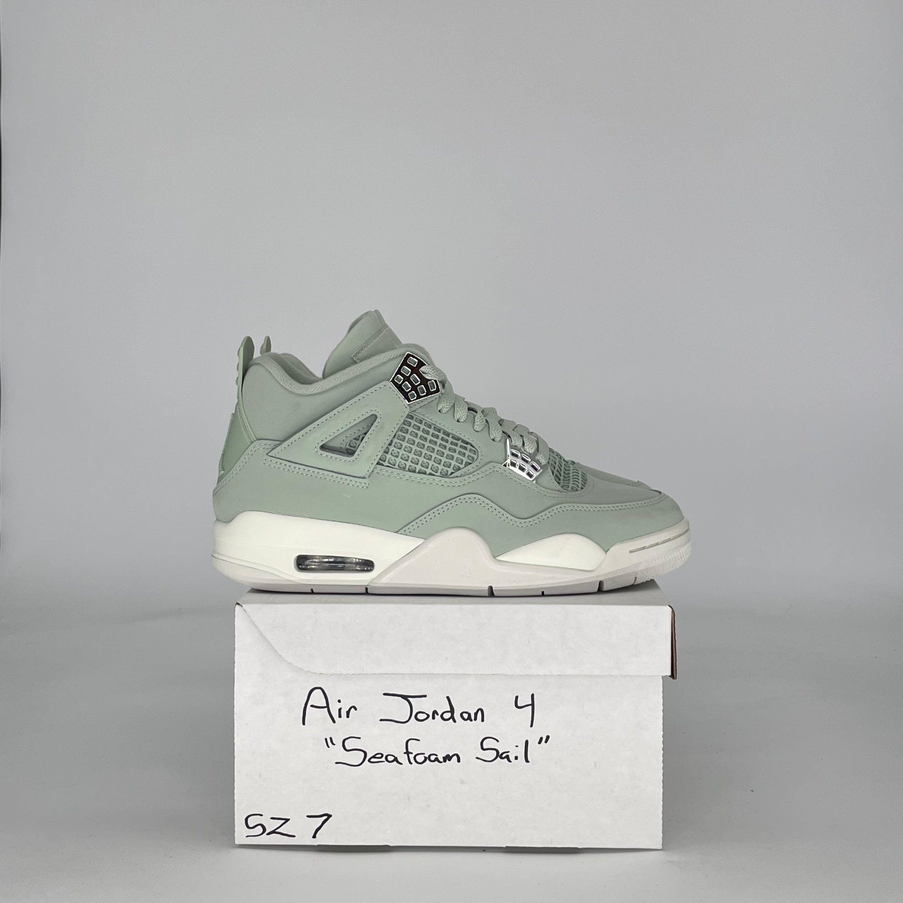 AIR JORDAN 4 SEAFOAM SAIL HV0823-003 SIZE 7/8.5W GS