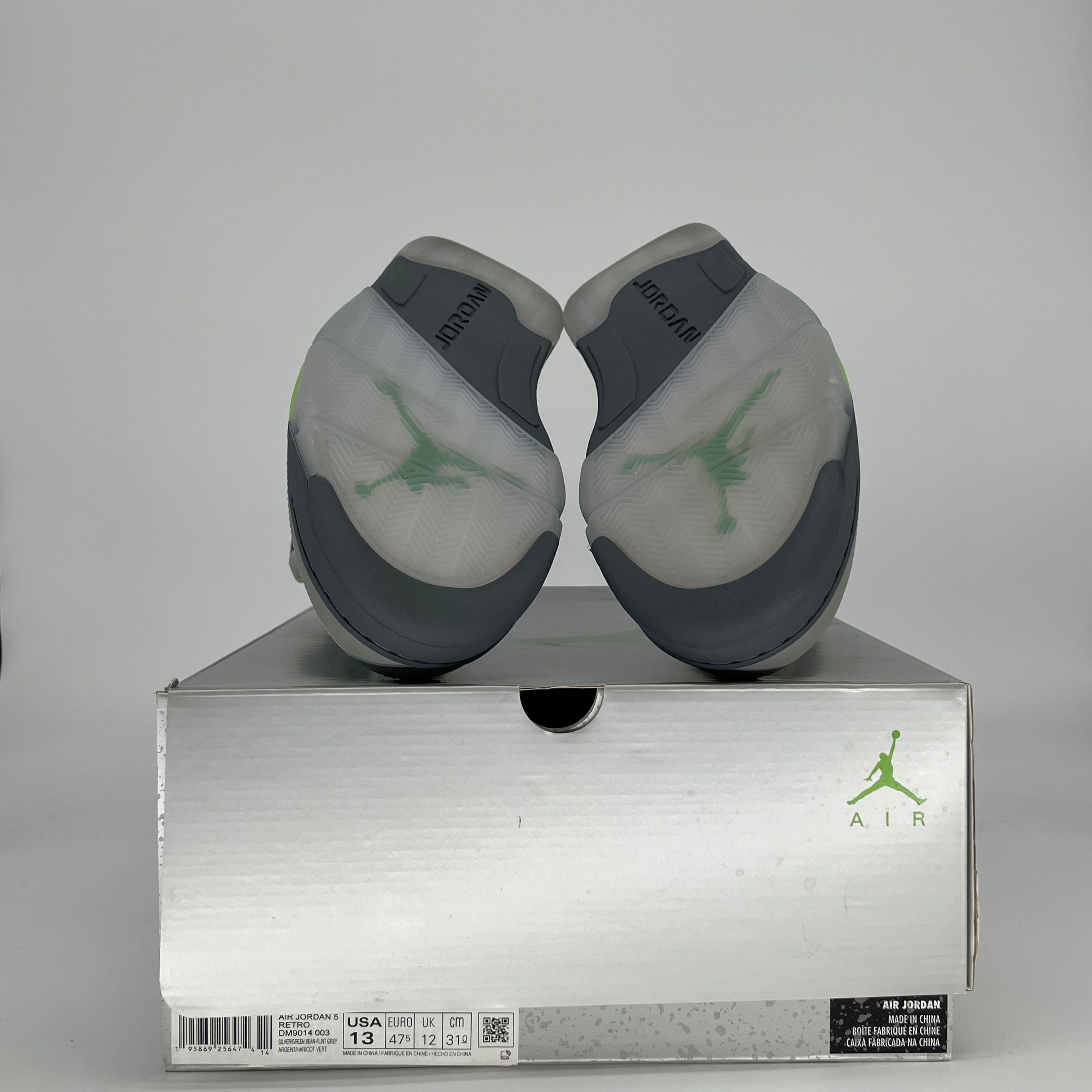 AIR JORDAN 5 GREEN BEAN DM9014-003 SIZE 13/14.5W