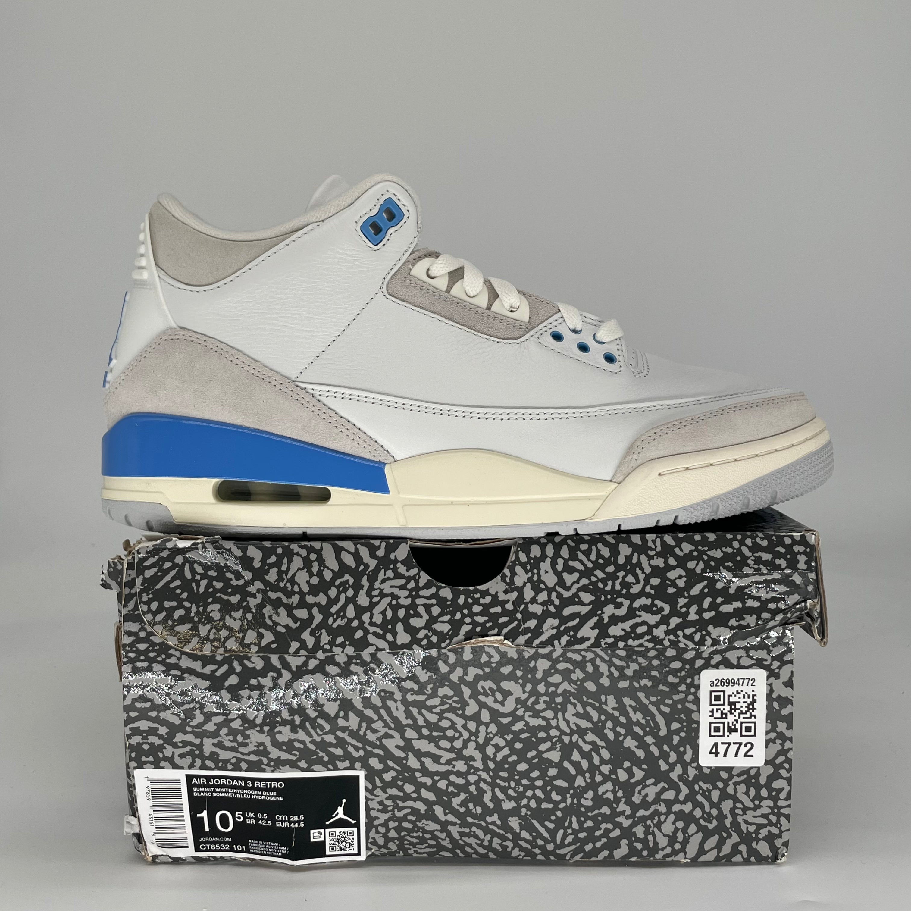 AIR JORDAN 3 LUCKY SHORTS CT8532-101 SIZE 10.5/12W