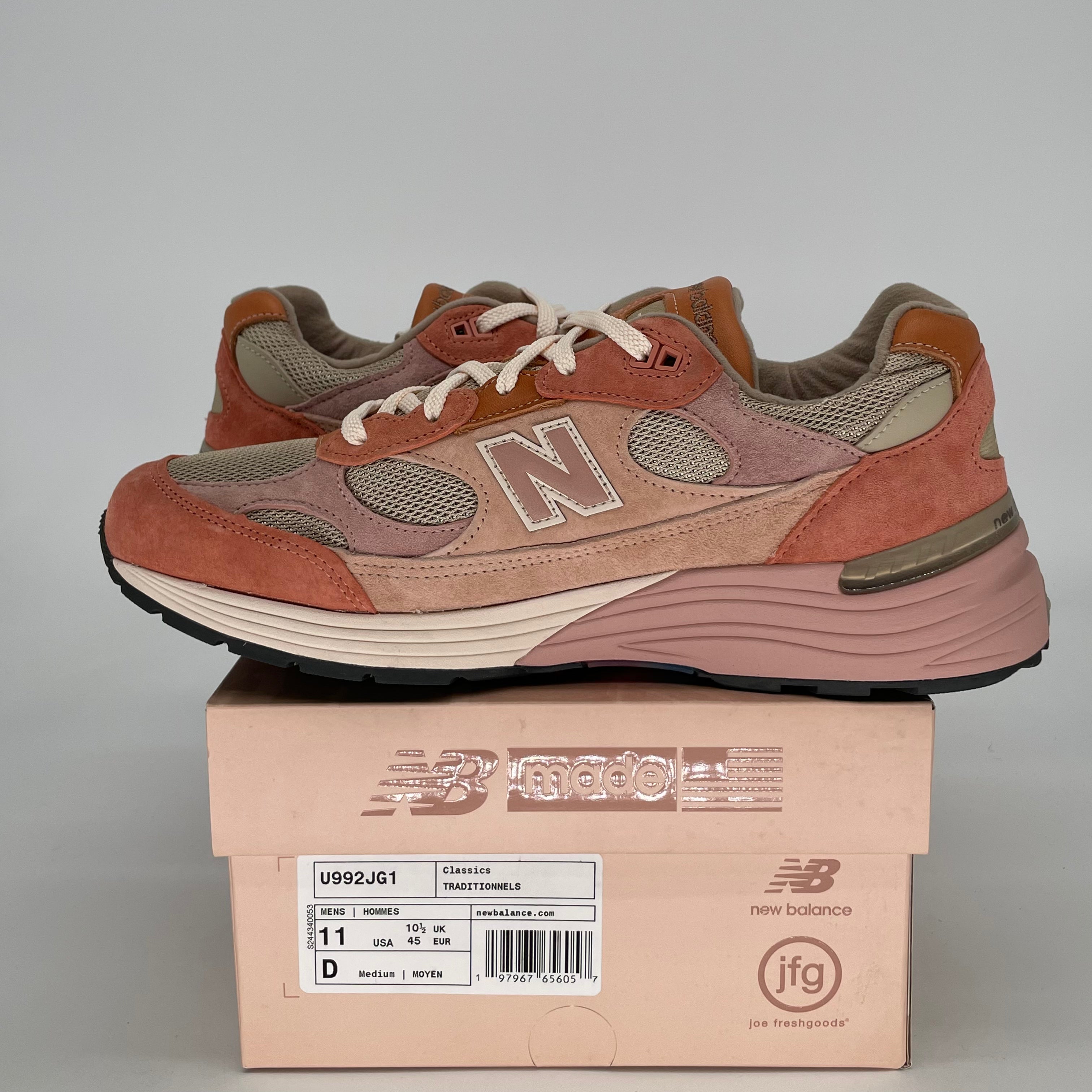 JOE FRESHGOODS X NEW BALANCE 992 AGED WELL U992JG1 SIZE 11/12.5W