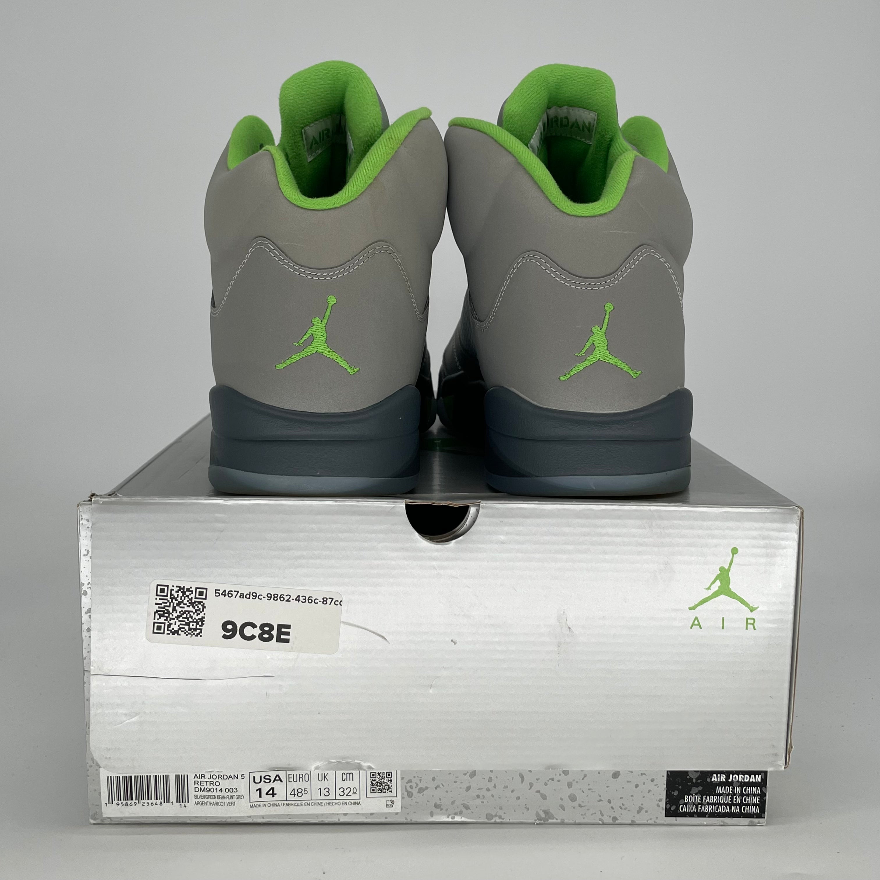 AIR JORDAN 5 GREEN BEAN DM9014-003 SIZE 14/15.5W