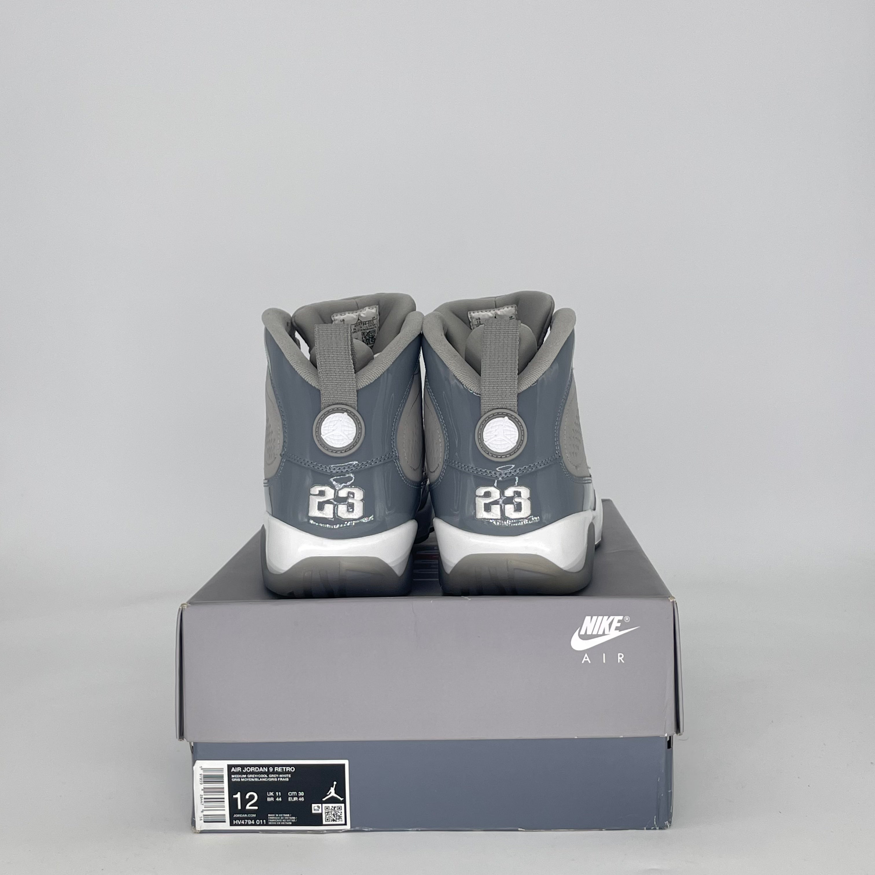 AIR JORDAN 9 COOL GREY HV4794-011 SIZE 12/13.5W