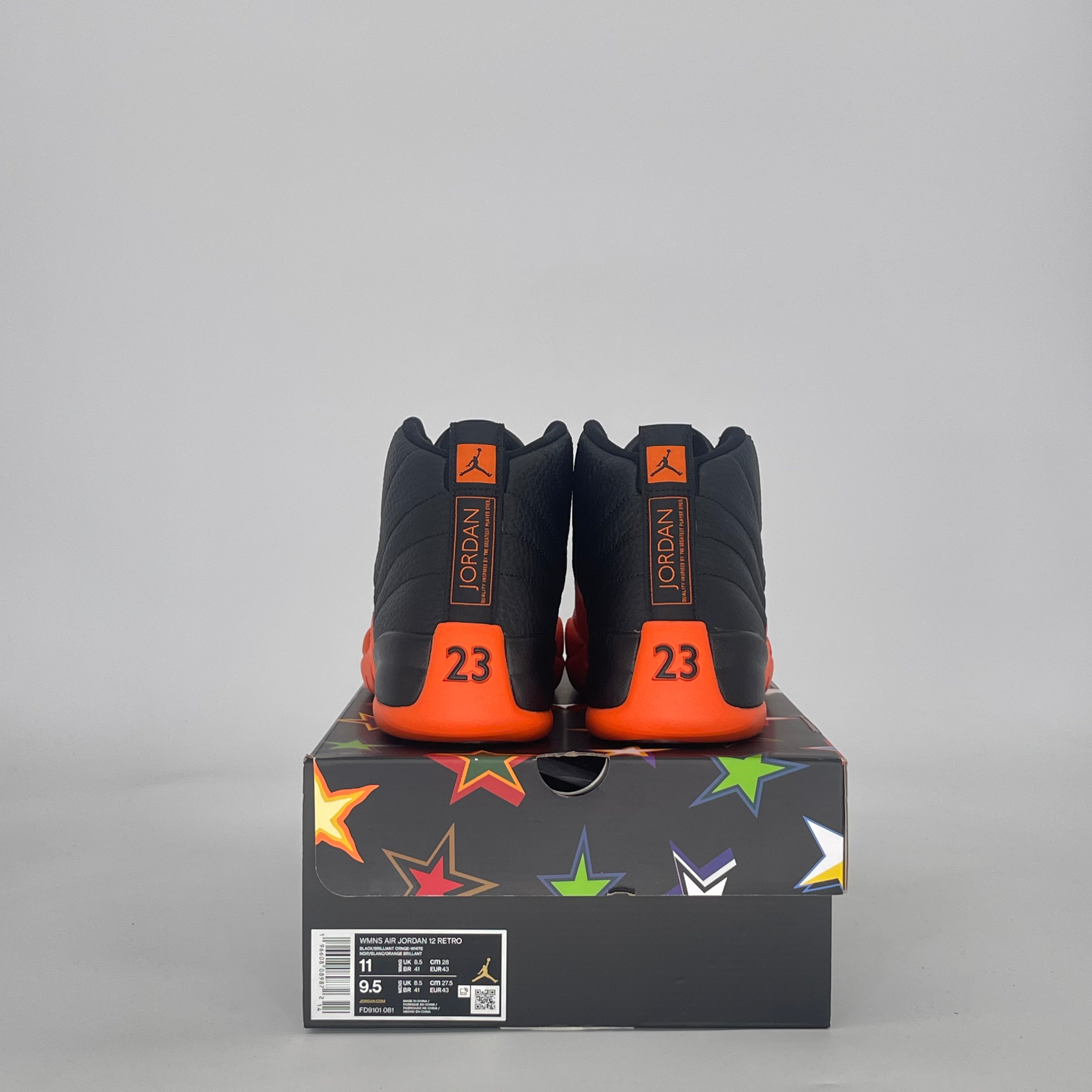 AIR JORDAN 12 WNBA ALL-STAR BRILLIANT ORANGE FD9101-081 SIZE 9.5/11W
