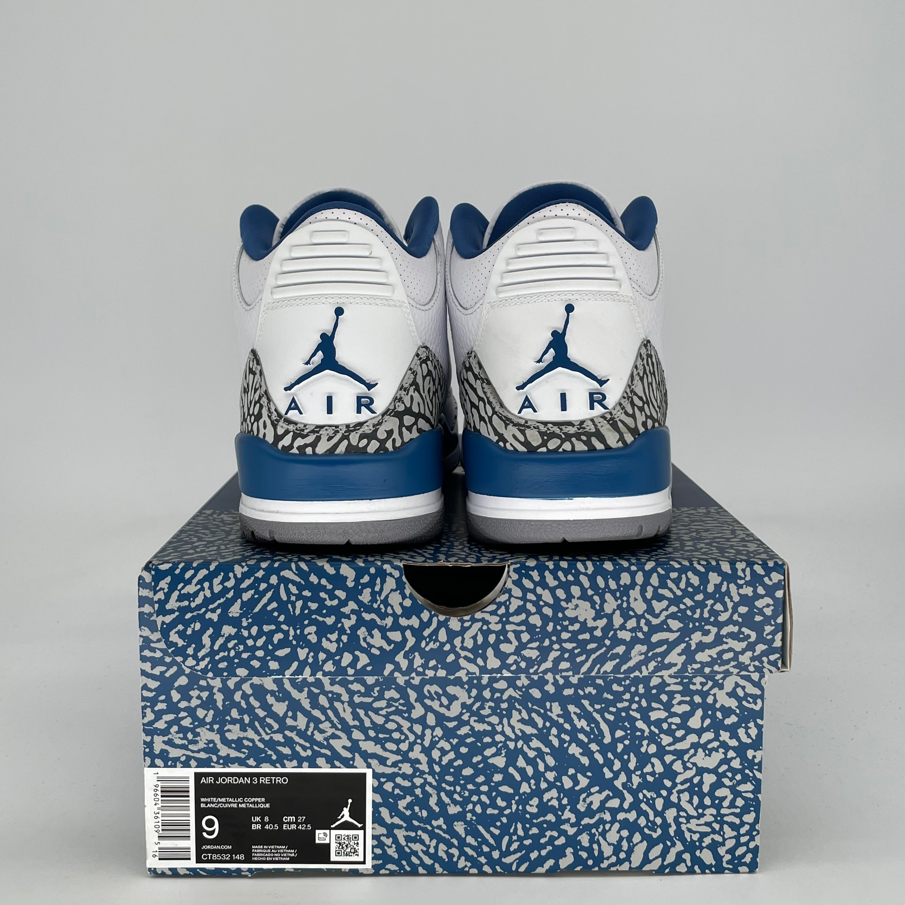 AIR JORDAN 3 WIZARDS CT8532-148 SIZE 9/10.5W