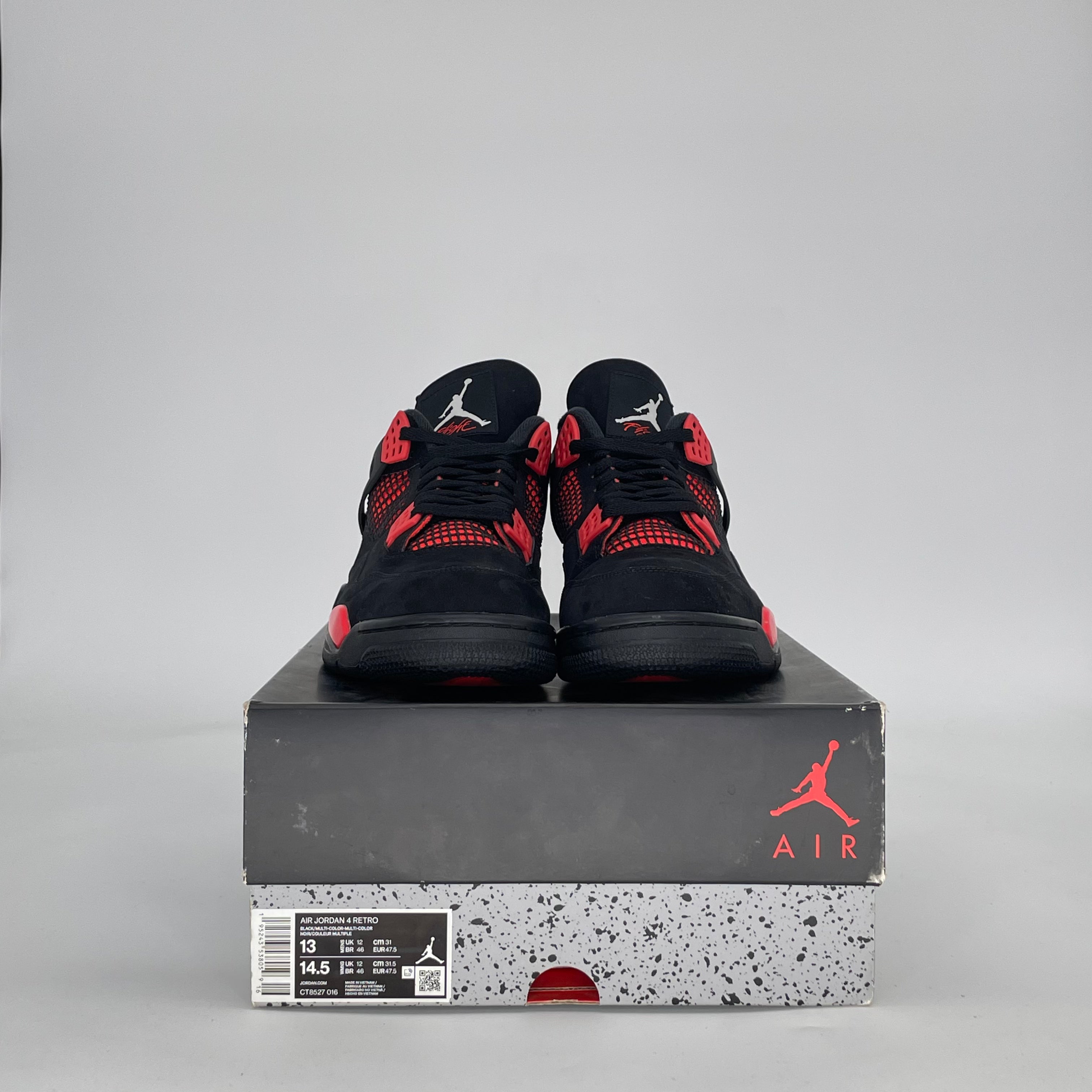 AIR JORDAN 4 RED THUNDER CT8527-016 SIZE 13/14.5W