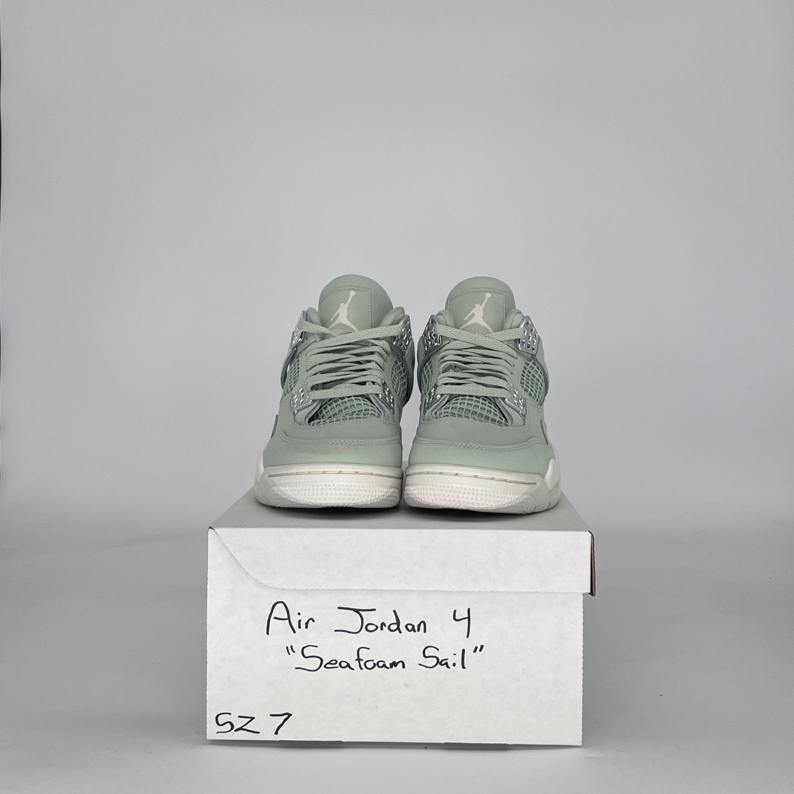 AIR JORDAN 4 SEAFOAM SAIL HV0823-003 SIZE 7/8.5W GS