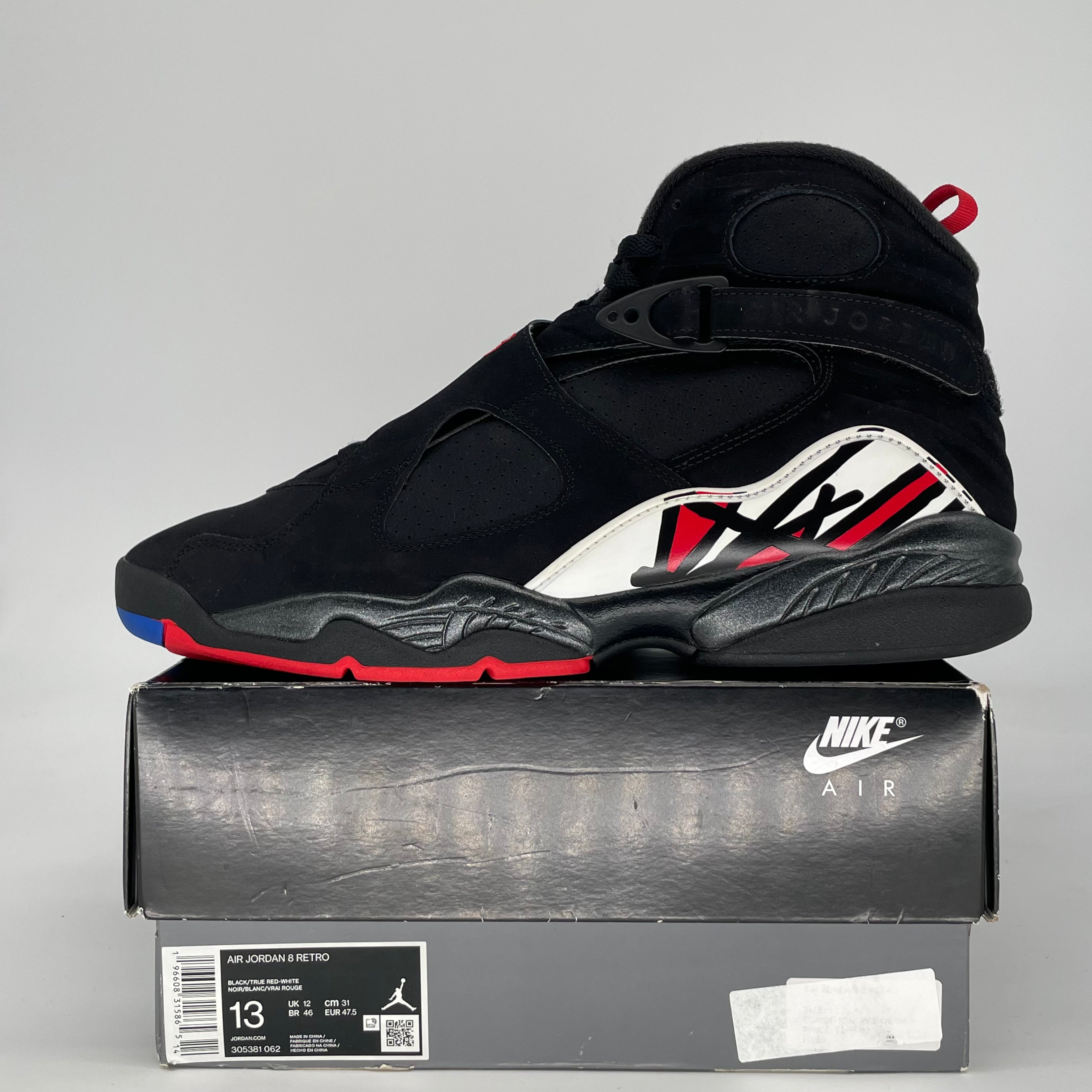 AIR JORDAN 8 PLAYOFFS 305381-062 SIZE 13/14.5W