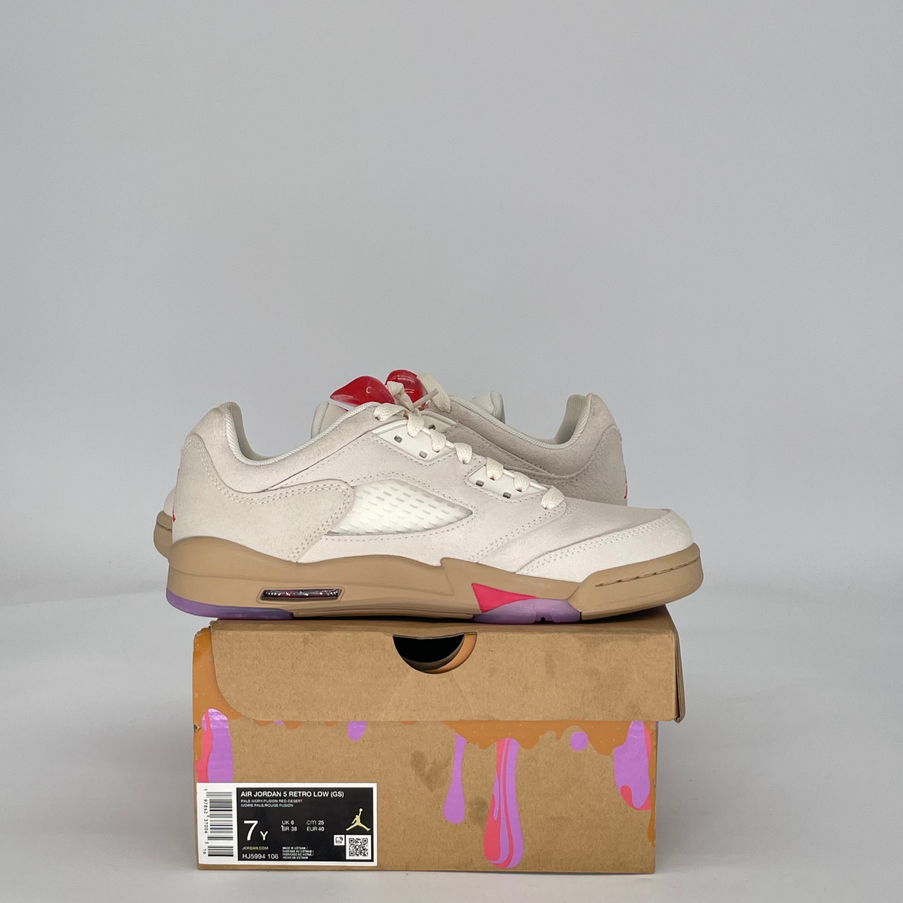 AIR JORDAN 5 PEANUT BUTTER & JELLY HJ5994-106 SIZE 7/8.5W