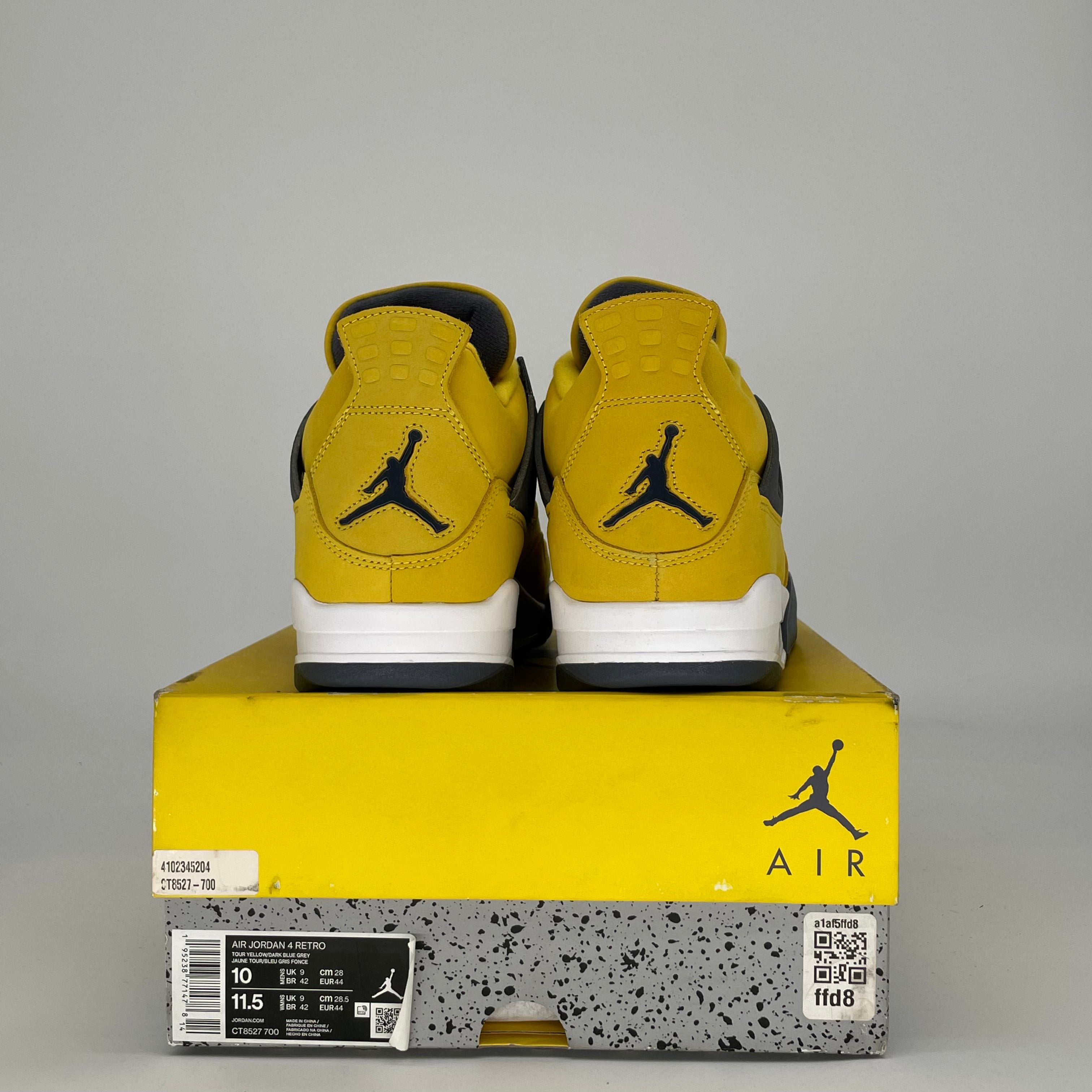 AIR JORDAN 4 LIGHTNING CT8527-700 SIZE 10/11.5W