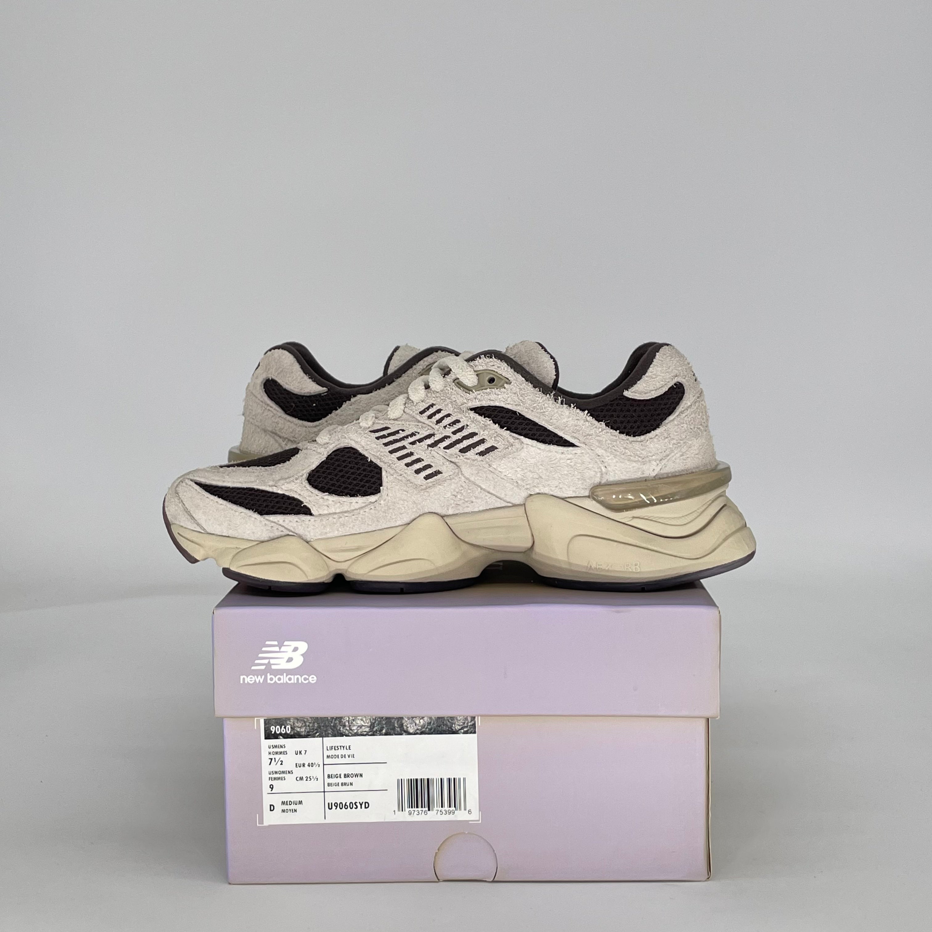 NEW BALANCE 9060 SYDNEY MCLAUGHLIN-LEVRONE LINEN BLACK COFFEE U9060SYD SIZE 7.5/9W MENS